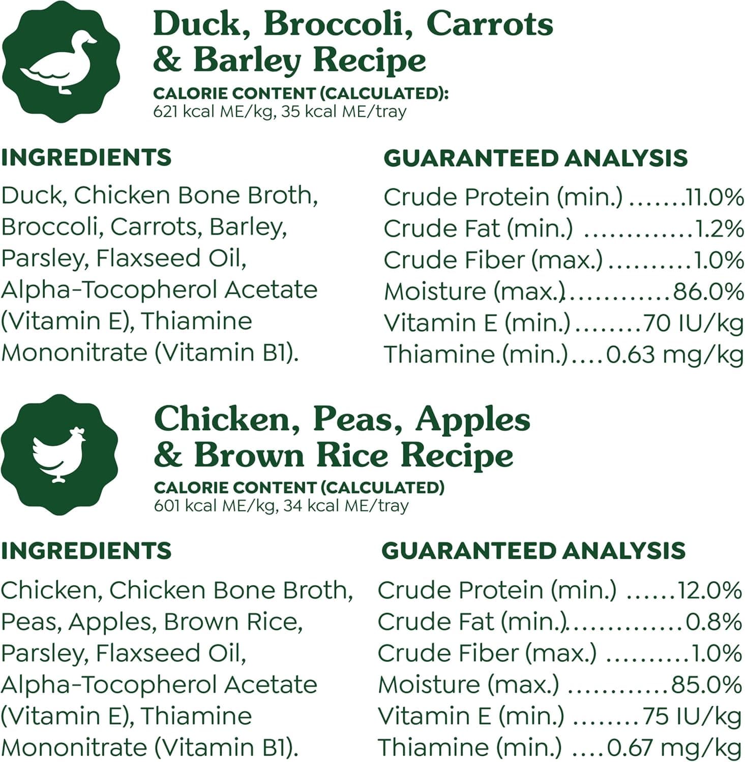 Greenies Smart Topper High Protein Wet Mix-in for Dogs, Chicken, Peas, Apples, and Brown Rice Recipe &amp; Duck, Broccoli, Carrots and Barley Recipe Variety Pack with Whole Grains, 8 Trays of 2 oz.: Pet Supplies: Amazon.com thumbnail 4