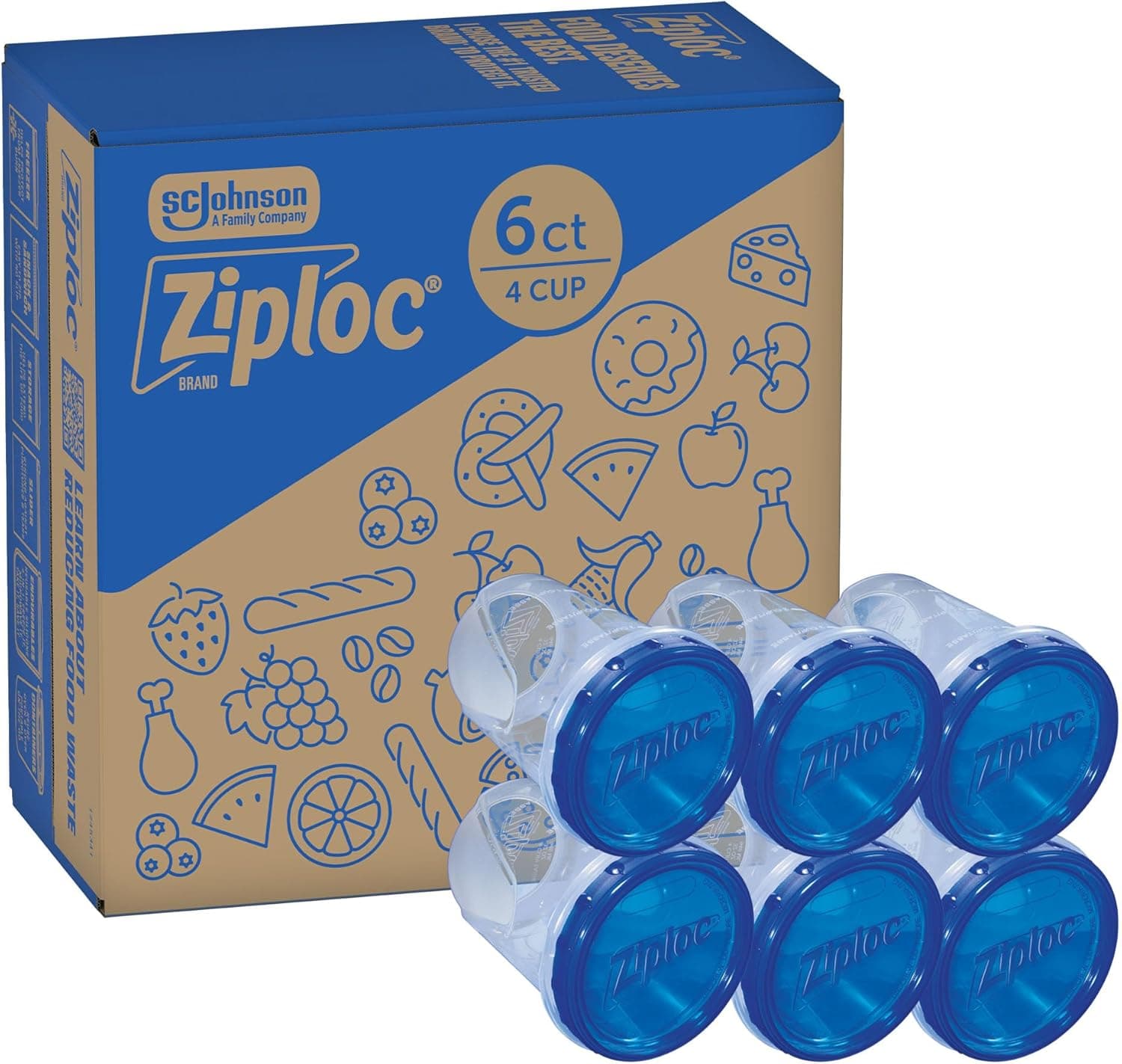 Ziploc Brand Twist n Loc Food Storage Containers - Medium Round (6 Count) — Easter Gifts gift idea