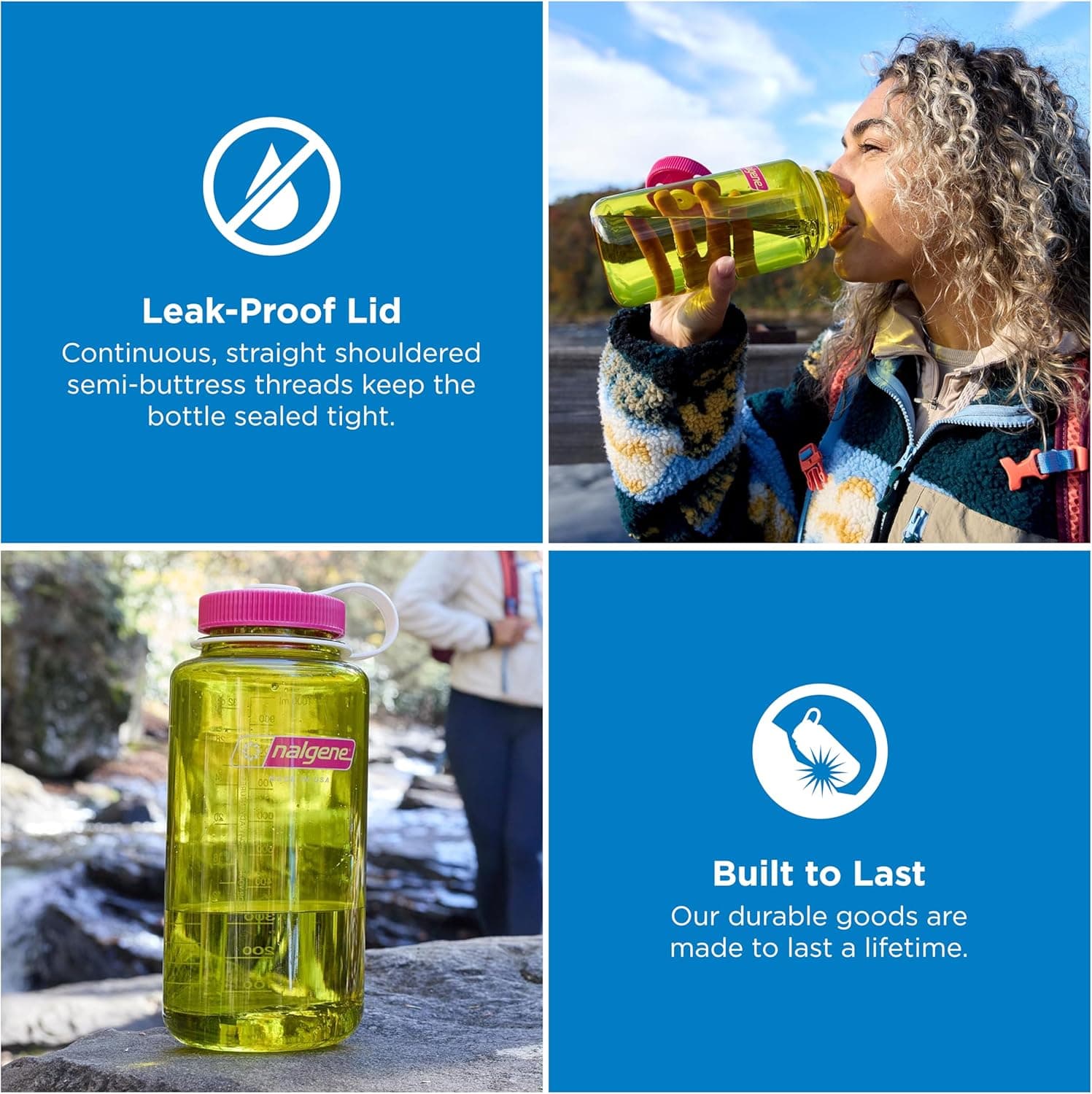 Nalgene 32 oz Wide Mouth Water Bottle thumbnail 2