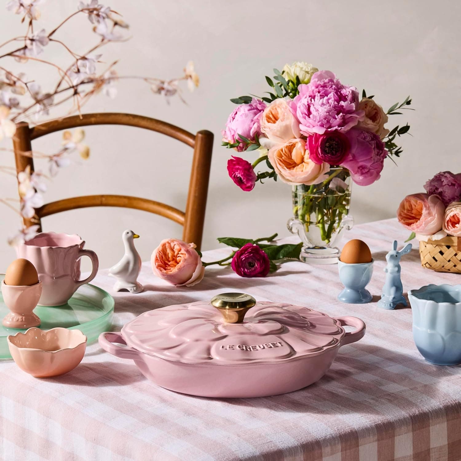 Le Creuset Stoneware Bunny Pie Vent, 3 inch, Chiffon Pink thumbnail 4