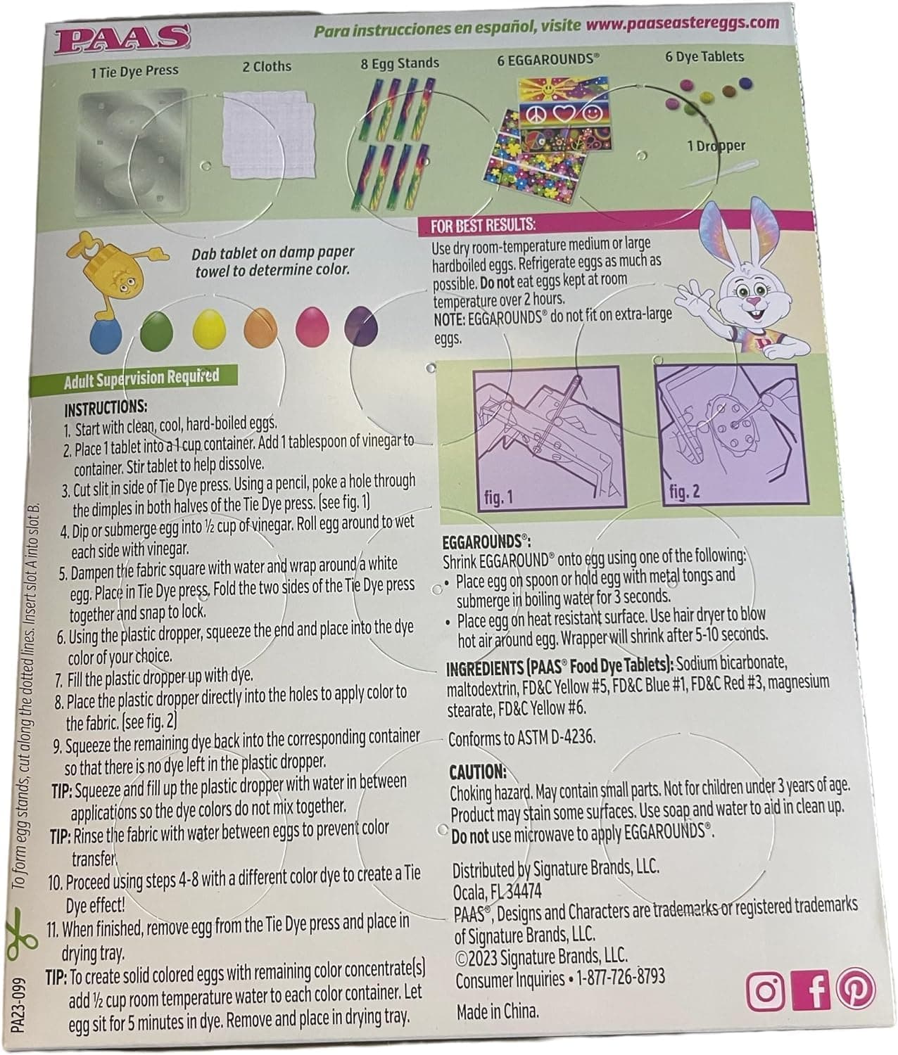 PAAS Tie Dye Easter Egg Decorating Kit thumbnail 2