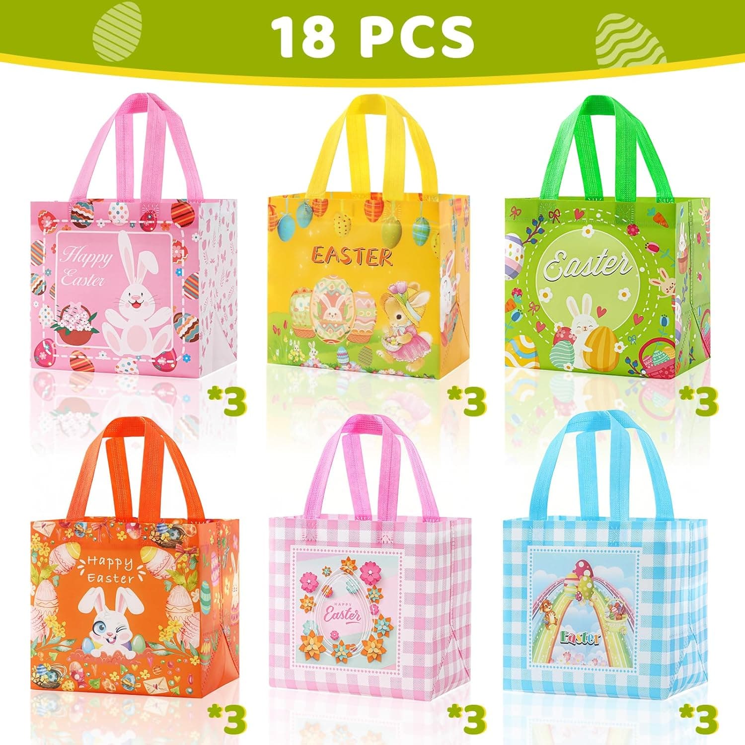 YANGTE 18-Pack Easter Baskets with Handles thumbnail 2