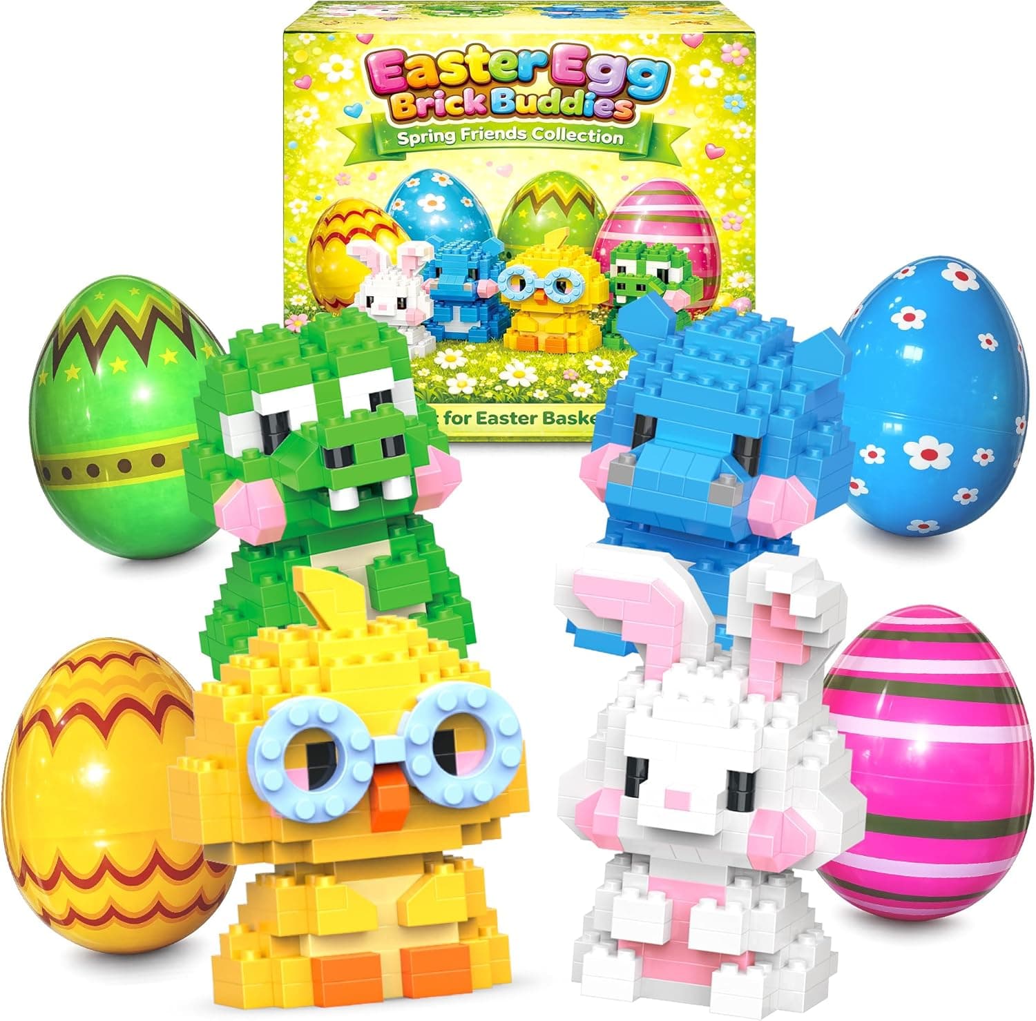 Rubypop Prefilled Easter Eggs with 646PCS Min Micro Animal Building Blocks Toy Set, Bunny Easter Basket Stuffers Gifts for Kids Teen Girls Boys : Toys &amp; Games — Easter Gifts gift idea