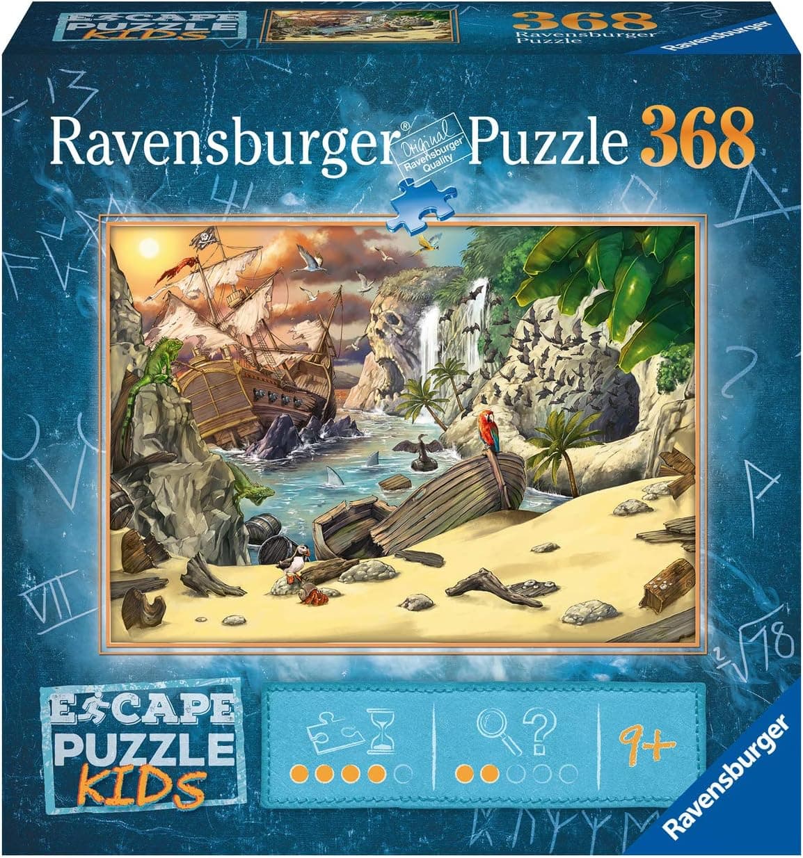 Ravensburger Escape Kids Puzzle - Pirate’s Peril | 368 Piece Jigsaw Game for Kids | Engaging Storyline with Hidden Riddles | Quality Materials, Matte Finish | FSC Certified, Climate Pledge Friendly : Toys &amp; Games view 1