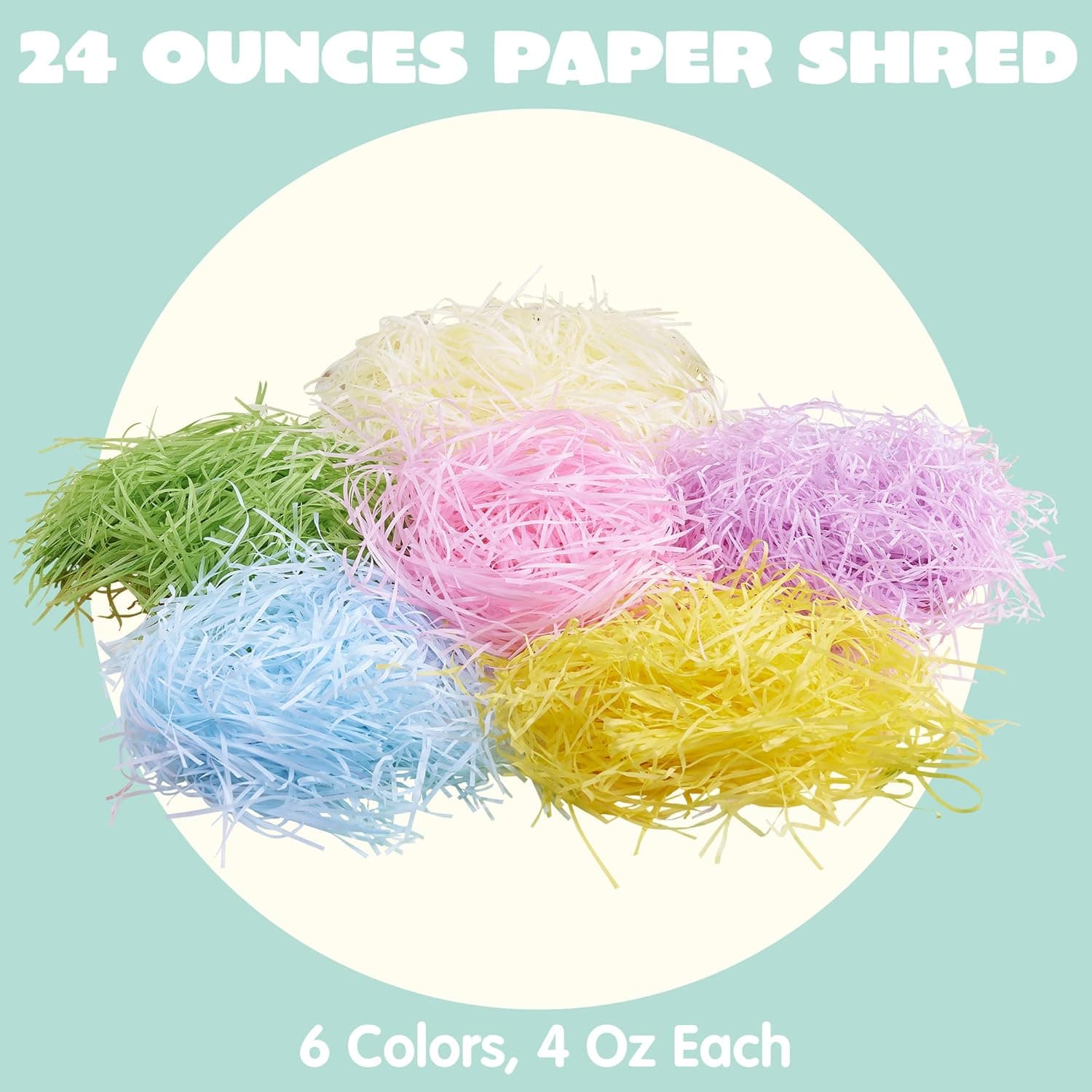 JOYIN 1.5 LB Easter Grass - 6 Color Crinkle Filler Paper thumbnail 4