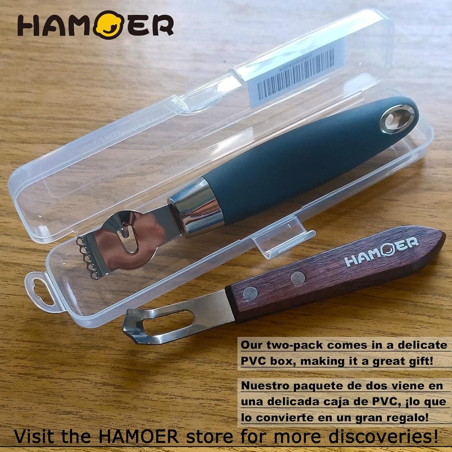 HAMOER Citrus Lemon Zester & Channel Knife Tool Set thumbnail 5