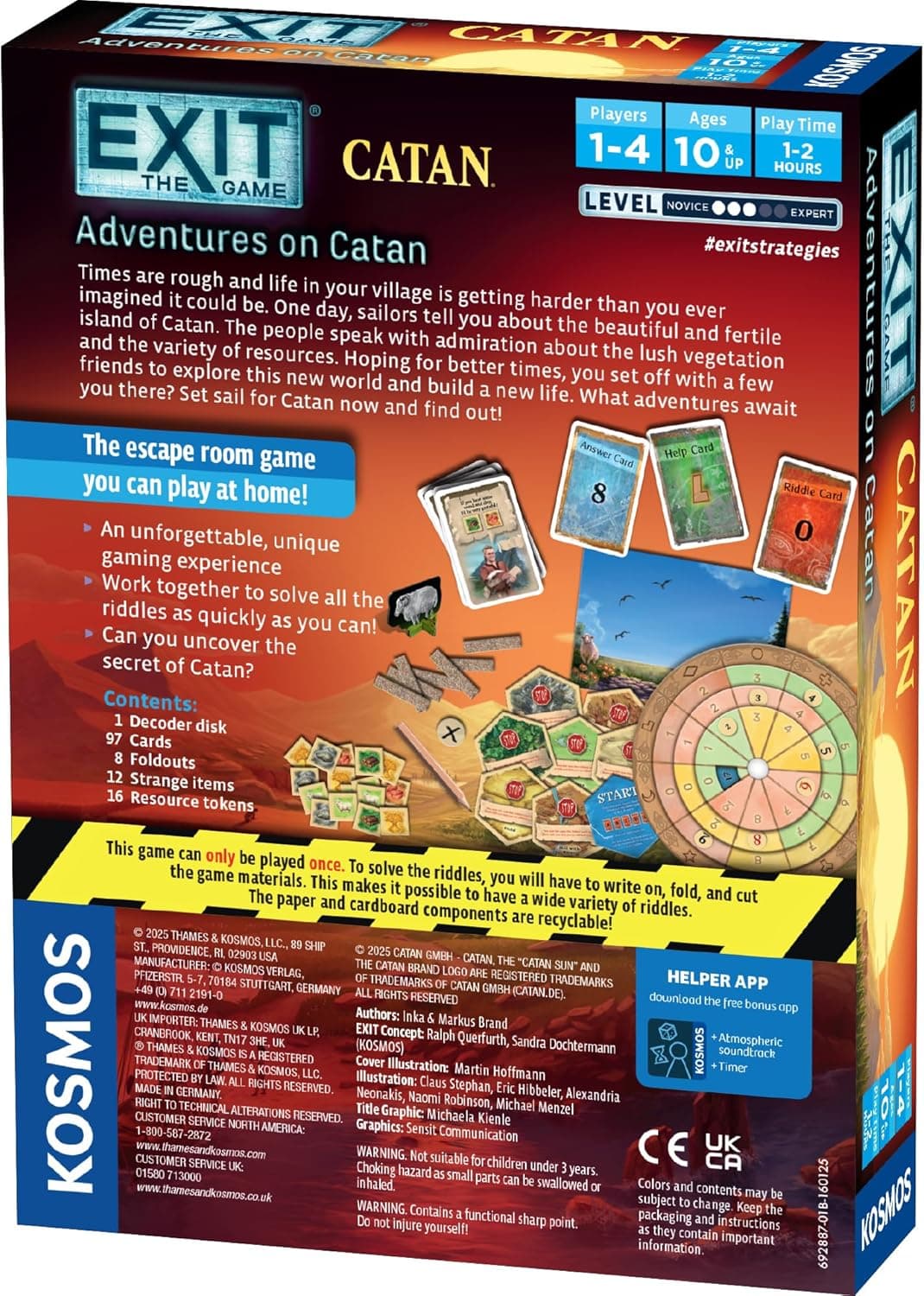 EXIT: The Game - Adventures on Catan | Interactive Escape Room Experience| Cooperative | 1-4 Players | 10+ | Kosmos | Game for Kids and Adults : Toys &amp; Games thumbnail 2