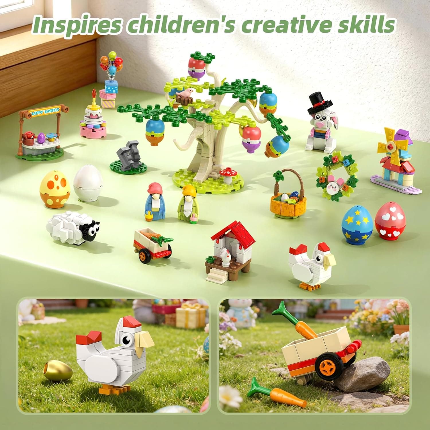 Wise Block Farm Building Set - 485 Pieces thumbnail 5