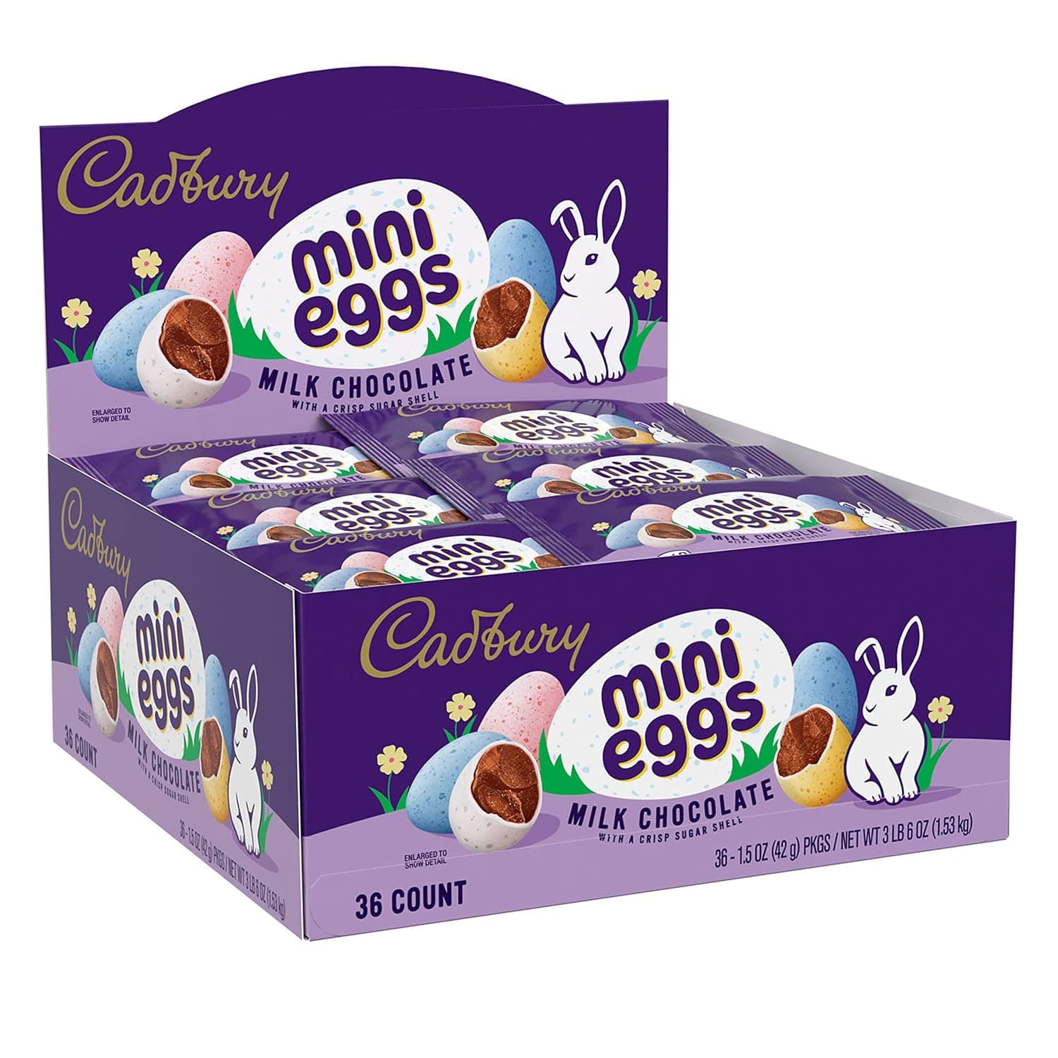 Cadbury Mini Eggs Milk Chocolate Easter Candy Pack (36 Count) thumbnail 3