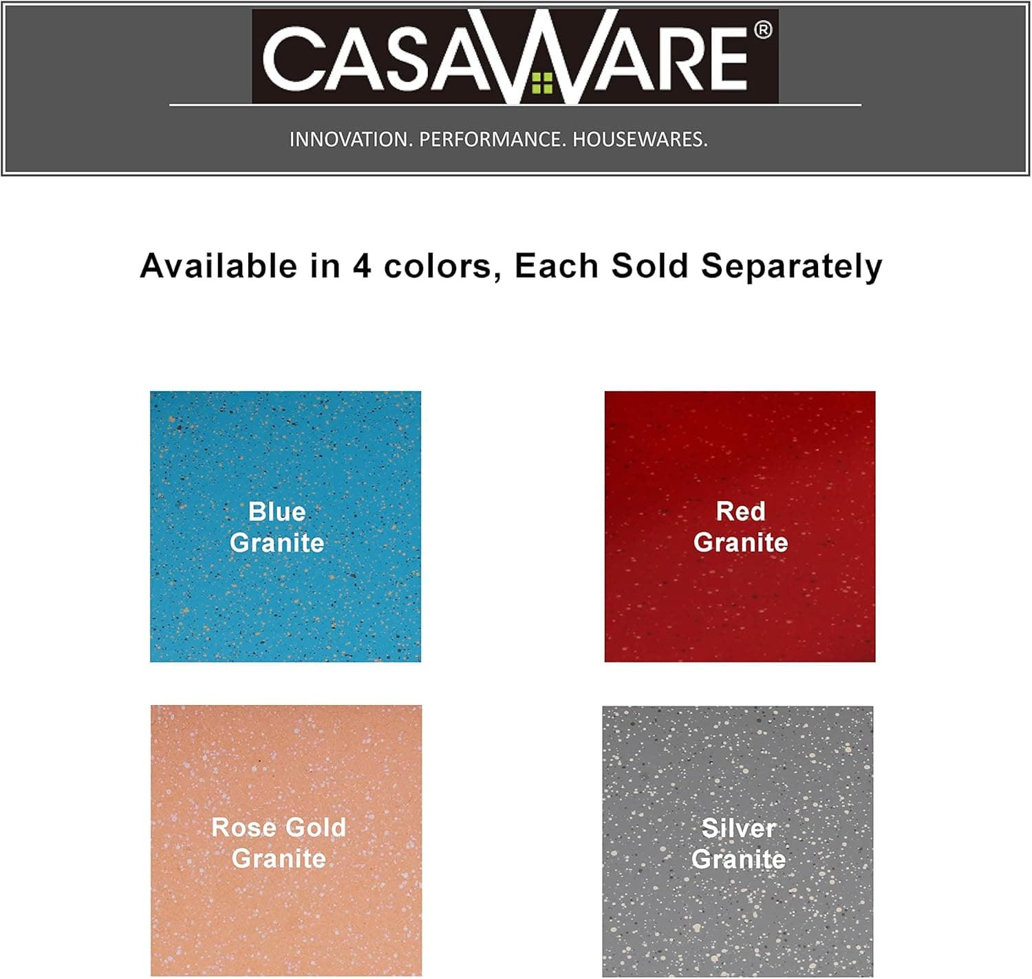 casaWare Fluted Cake Pan 9.5-inch (10-Cup) Ceramic Coated NonStick (Blue Granite): Home &amp; Kitchen thumbnail 5