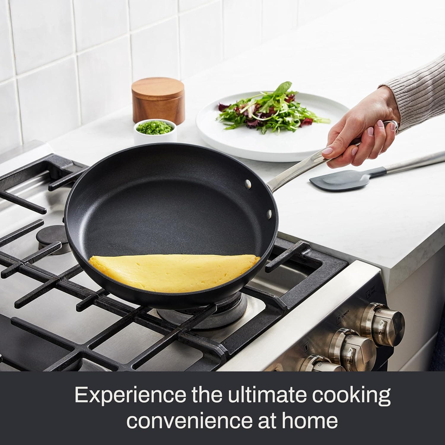 All-Clad HA1 Expert Hard Anodized Nonstick 10" Skillet thumbnail 5