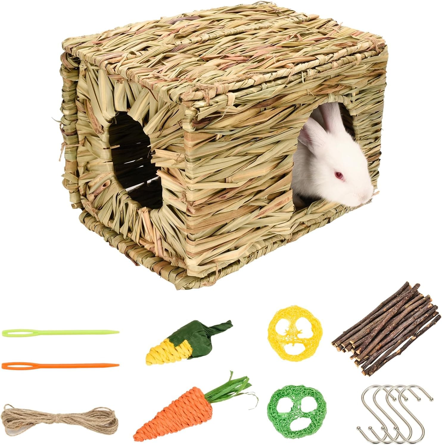 Hand Woven Grass House for Rabbits and Small Pets — Easter Gifts gift idea