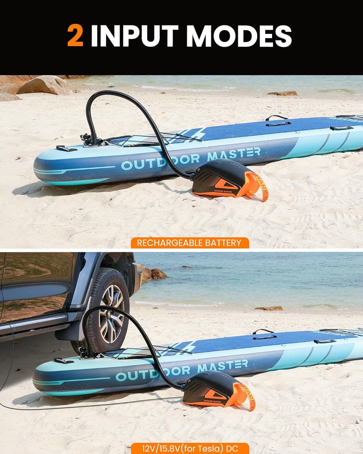 OutdoorMaster Shark 3 Paddle Board Pump Electric - 3 thumbnail 5
