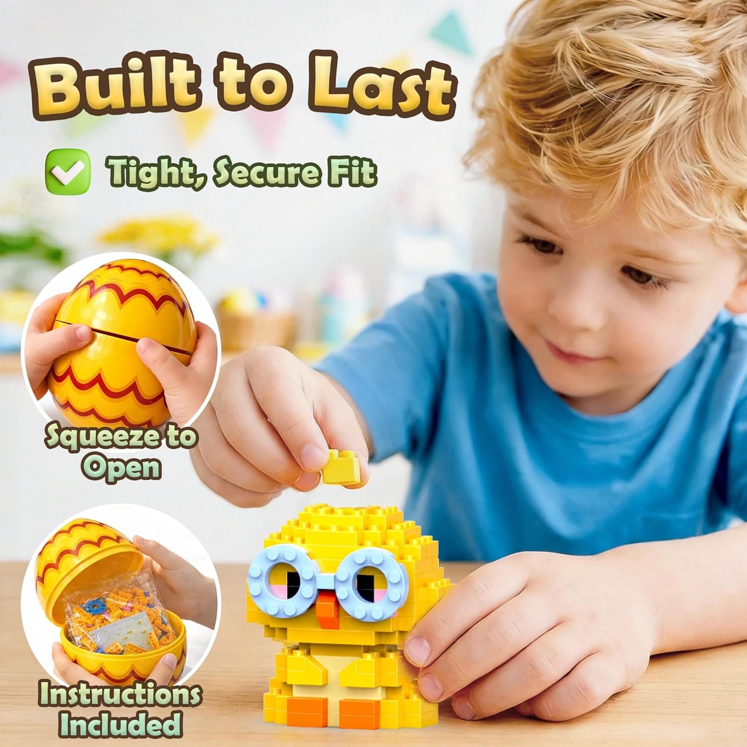 Rubypop Prefilled Easter Eggs with 646PCS Min Micro Animal Building Blocks Toy Set, Bunny Easter Basket Stuffers Gifts for Kids Teen Girls Boys : Toys &amp; Games thumbnail 4