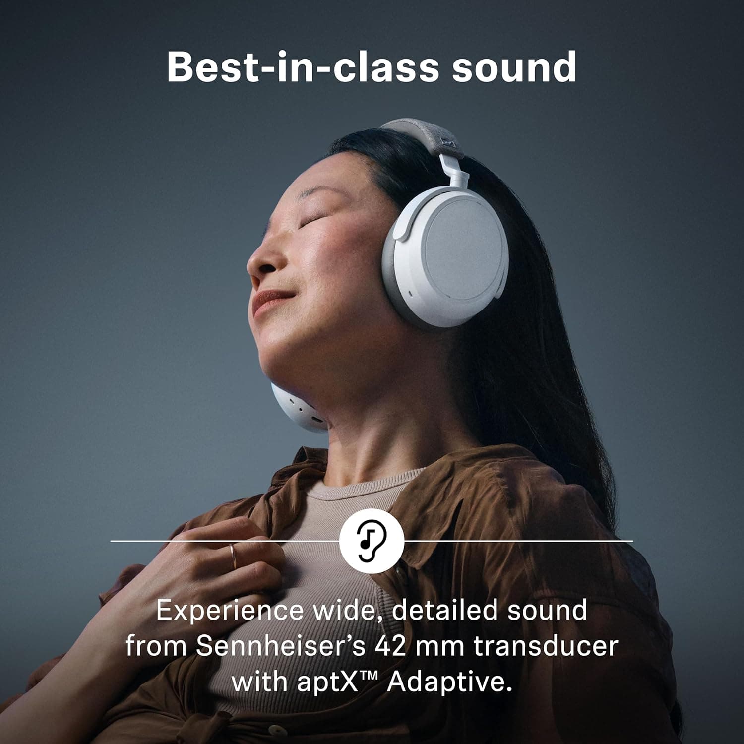 Sennheiser Momentum 4 Wireless Noise Cancelling Headphones - Bluetooth Headset for Crystal-Clear Calls with Adaptive Noise Cancellation, Over-Ear Headphones, 60h Battery Life, Folding Design, Black : Electronics thumbnail 3