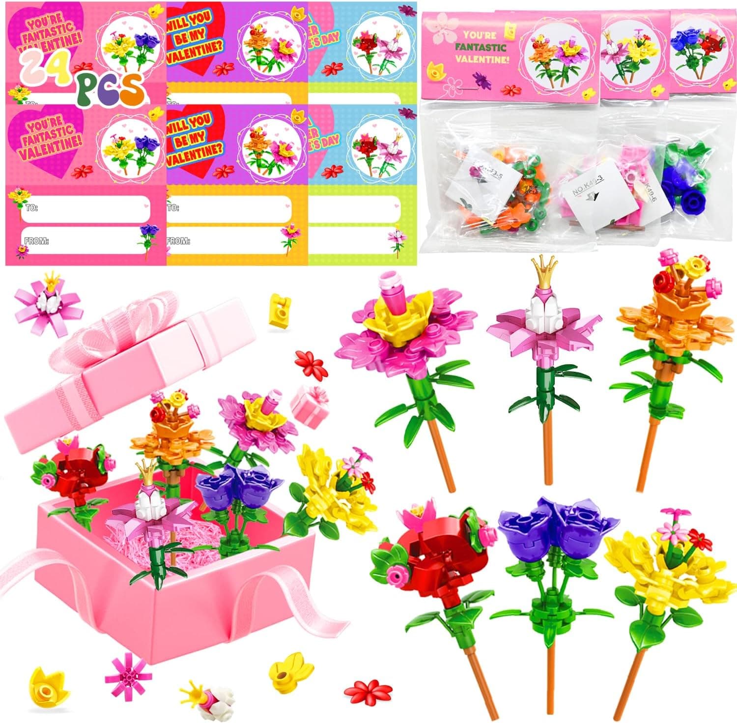 Spring Gifts for Kids: DIY Flower Building Blocks