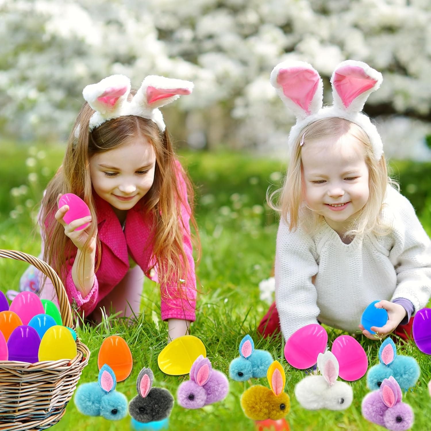 24 Pack Easter Egg Fillers Plush Bunny Toys thumbnail 4