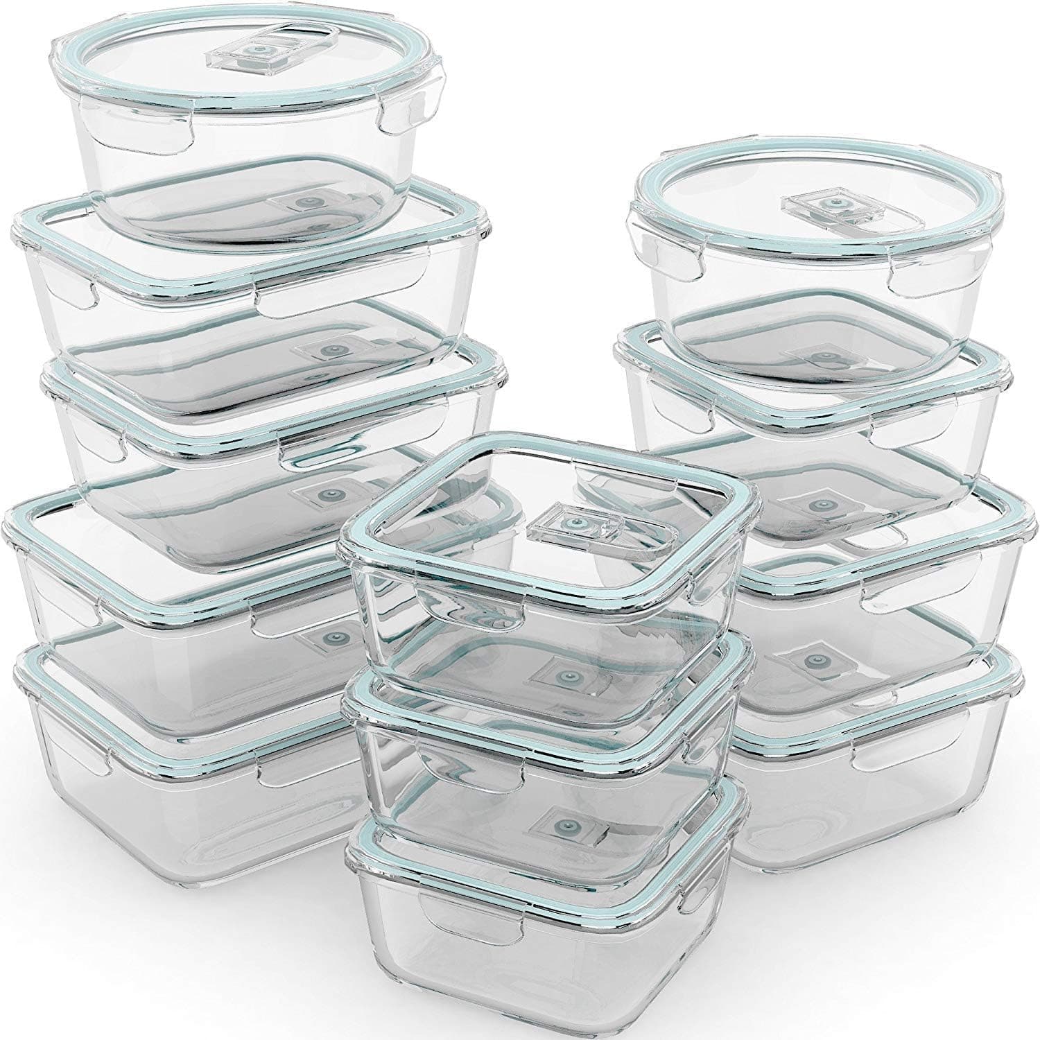 Razab 24-Piece Airtight Glass Food Storage Containers — Spring Gift Ideas gift idea