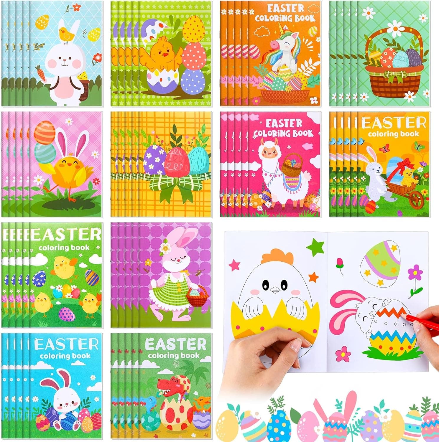Nezyo 60-Piece Easter Coloring Books for Kids — Easter Gifts gift idea
