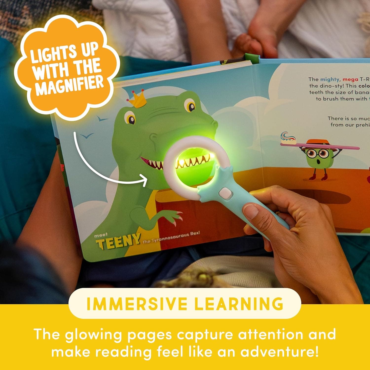 Glo Pals Light-Up Library - 3-Pack Light-Up Kids Books with Magic Magnifier thumbnail 4