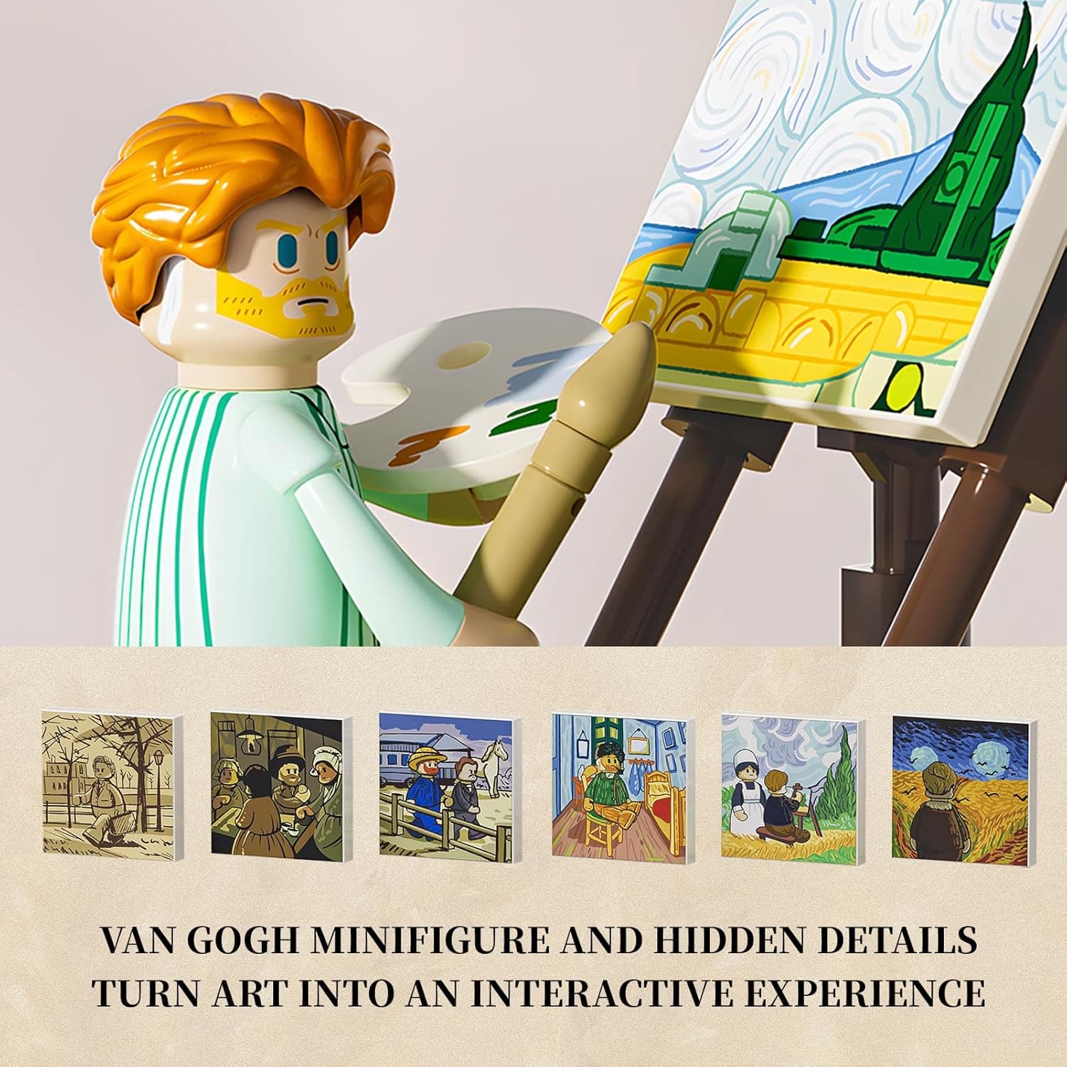 Lumibricks Wheat Field with Cypresses Building Blocks Set with Lights thumbnail 5