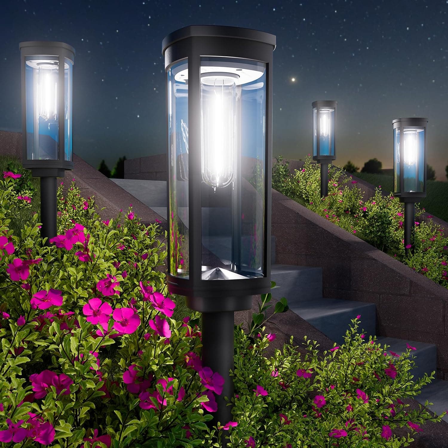 BITPOTT Bright Solar Pathway Lights Outdoor - 8 Pack — Spring Gift Ideas gift idea