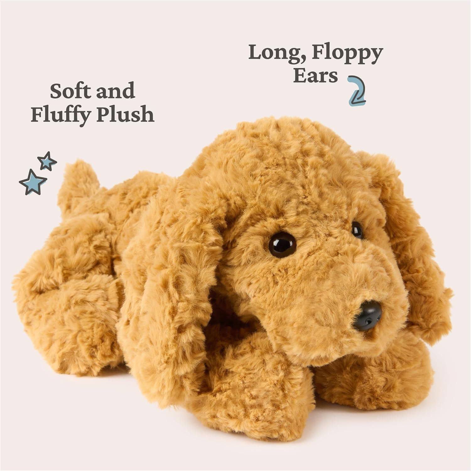 GUND Forever Friends: Muttsy Dog Plush Toy, As Seen on The View, Premium Plush Puppy Stuffed Animal for Ages 0 and Up, Amber, 14” : Toys &amp; Games thumbnail 4