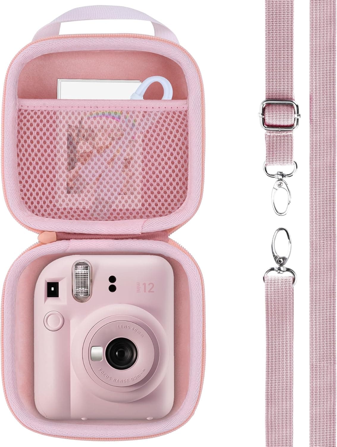 RIYADAone Hard Case Replacement for Fujifilm Instax Mini 12/11 Instant Camera in Blush Pink — Spring Gift Ideas gift idea