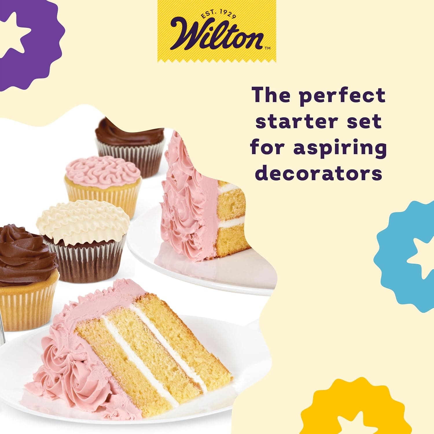 Wilton Beginning Buttercream Decorating Set, 20-Piece Cake Decorating Kit thumbnail 5