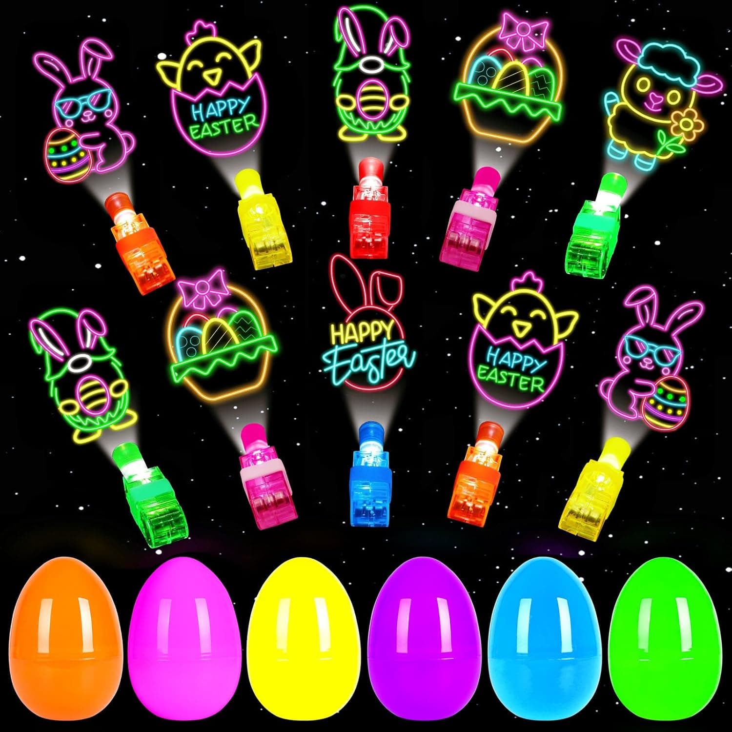 24 Pack LED Light Up Easter Eggs — Easter Gifts gift idea