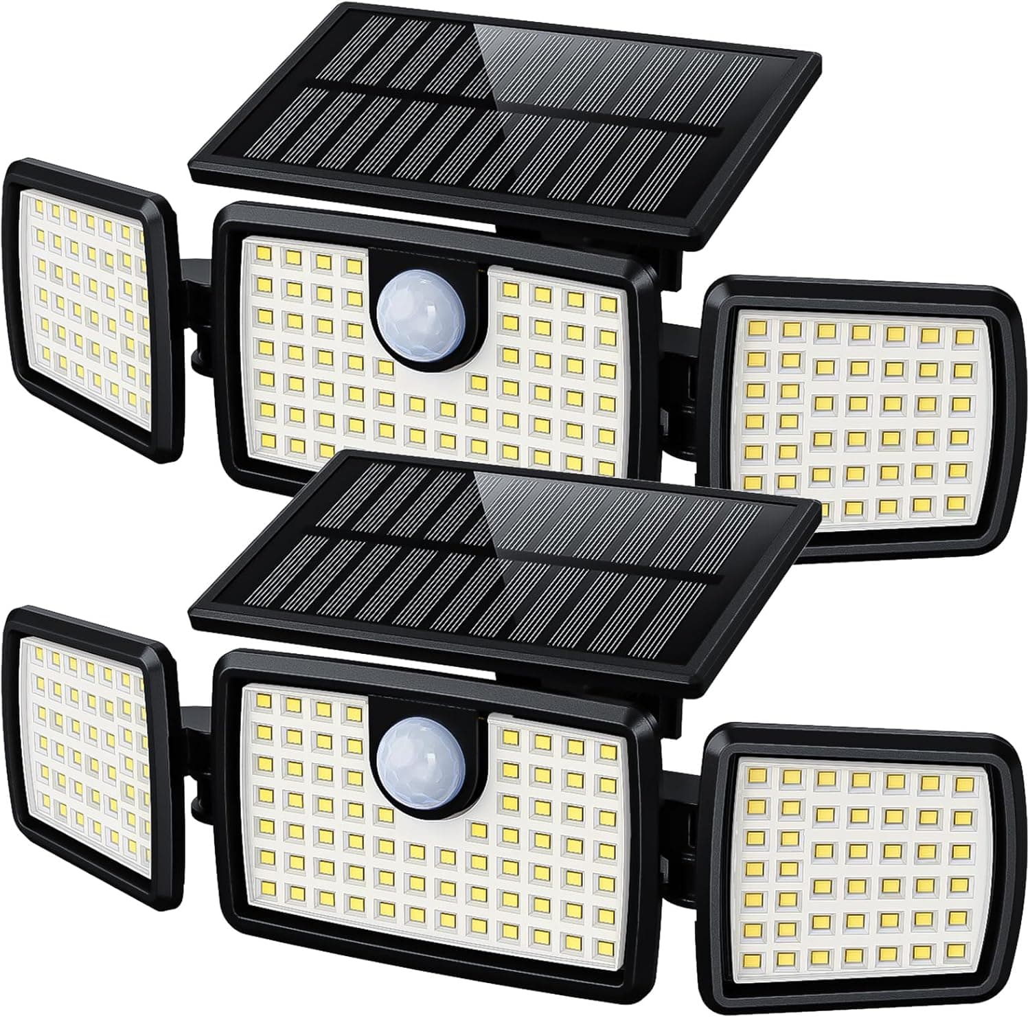 MIHANI Solar Flood Lights Outdoor, 2500LM Motion Sensor Security Lights with 270° Wide Angle, IP65 Waterproof, 3 Heads Solar Outdoor Lights for Patio, Yard, House, Garage (Non-Remote, 2 Pack) - Amazon.com — Spring Gift Ideas gift idea
