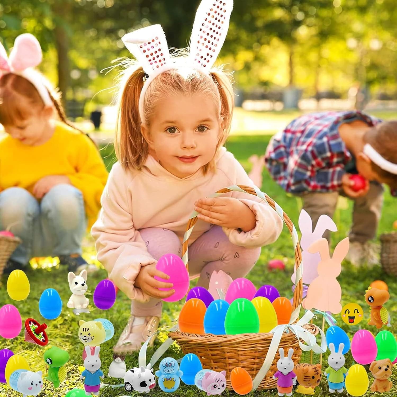 ZICZLI 50 Pack Prefilled Easter Eggs with Assorted Toys thumbnail 5