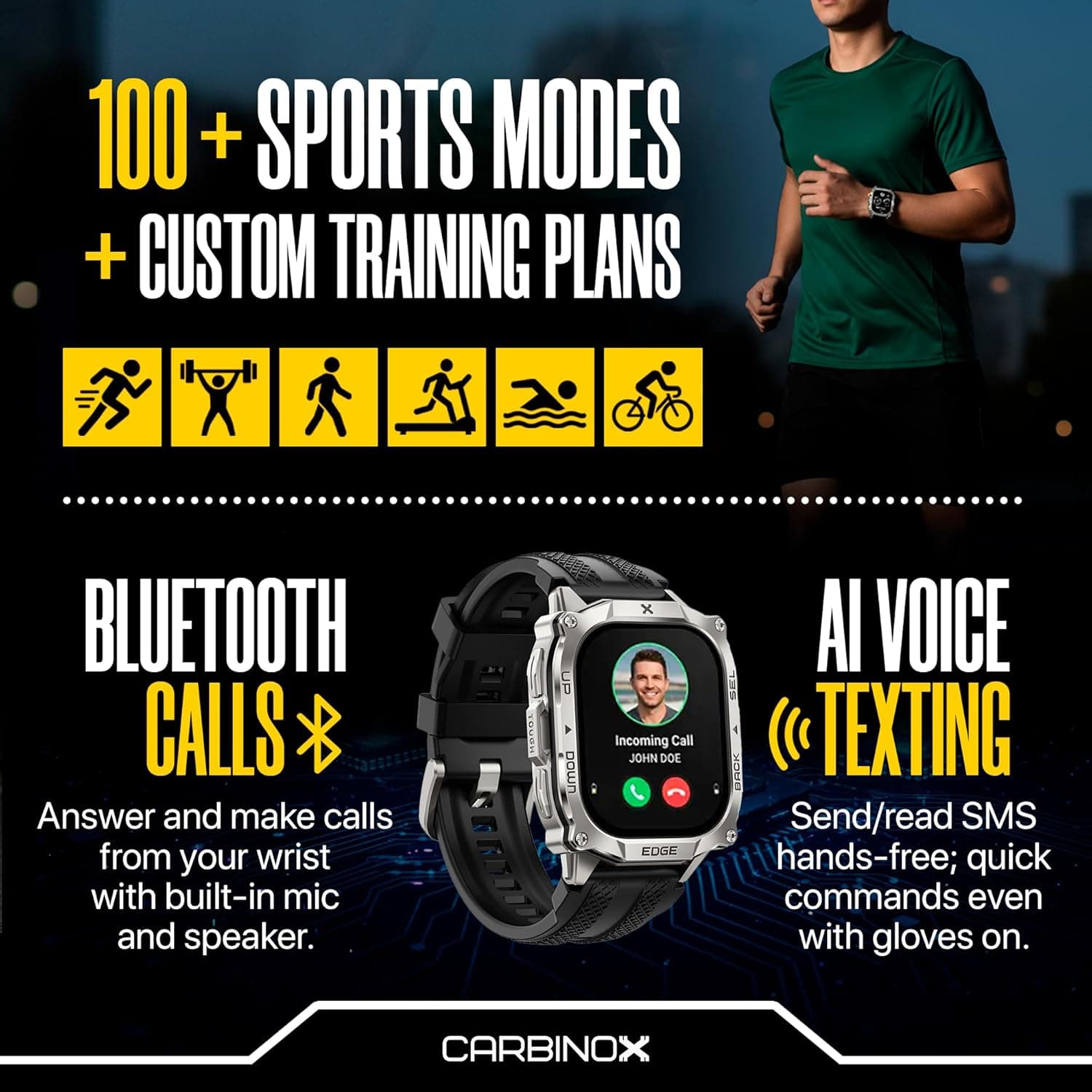 CARBINOX Edge Smart Watch thumbnail 5