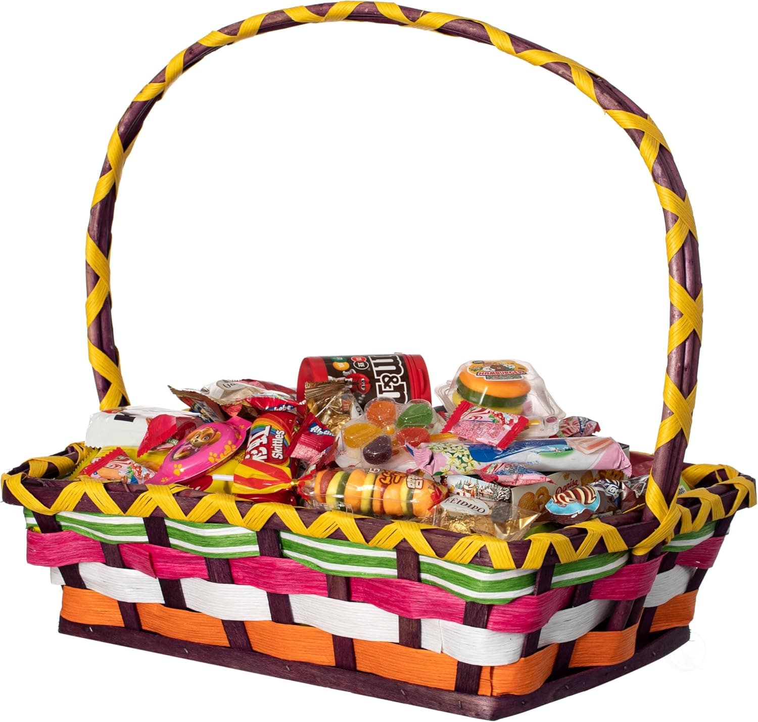 Wickerwise Vibrant Wicker Gift Basket with Handle — Easter Gifts gift idea