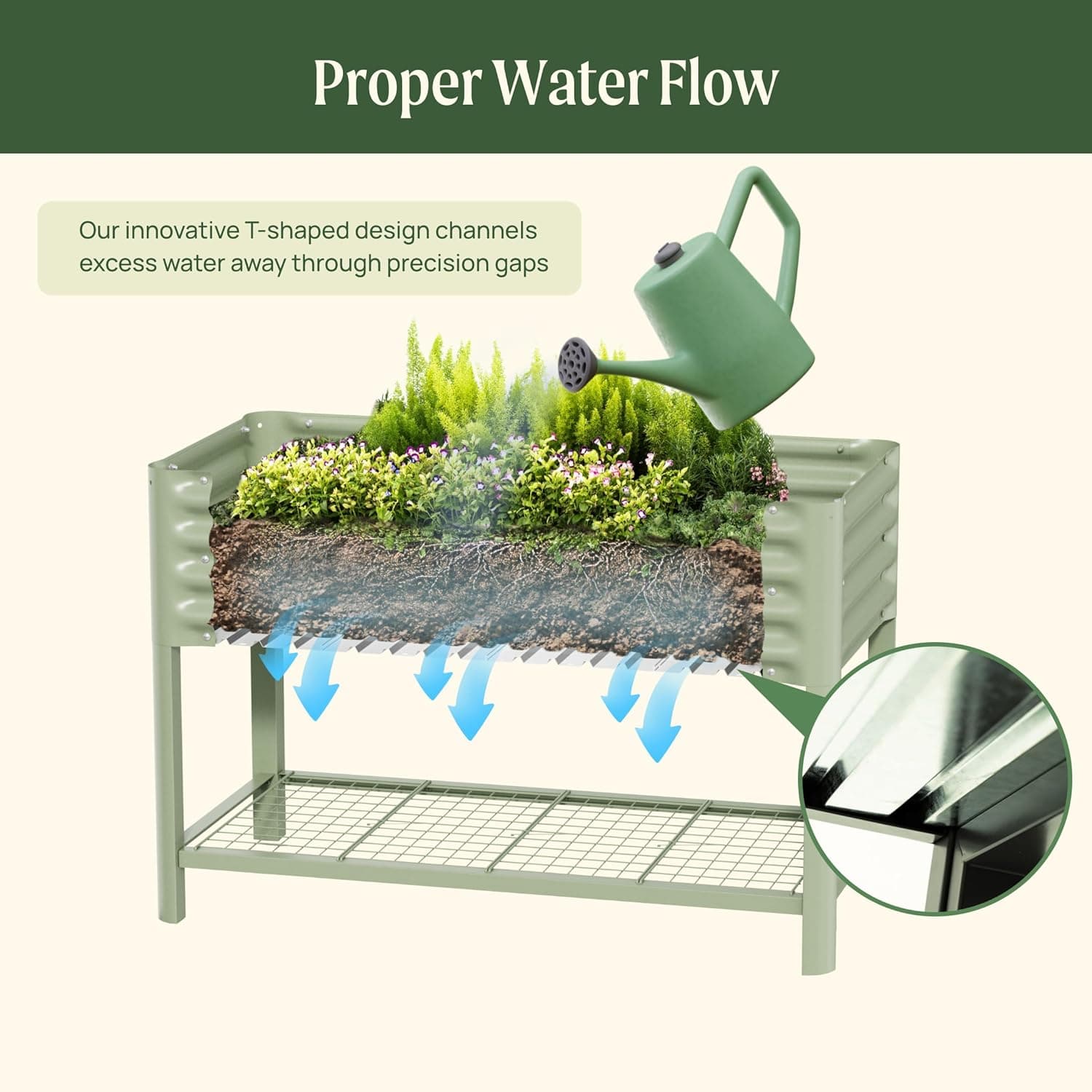 Elevated Raised Garden Bed-V Series, 2 thumbnail 5