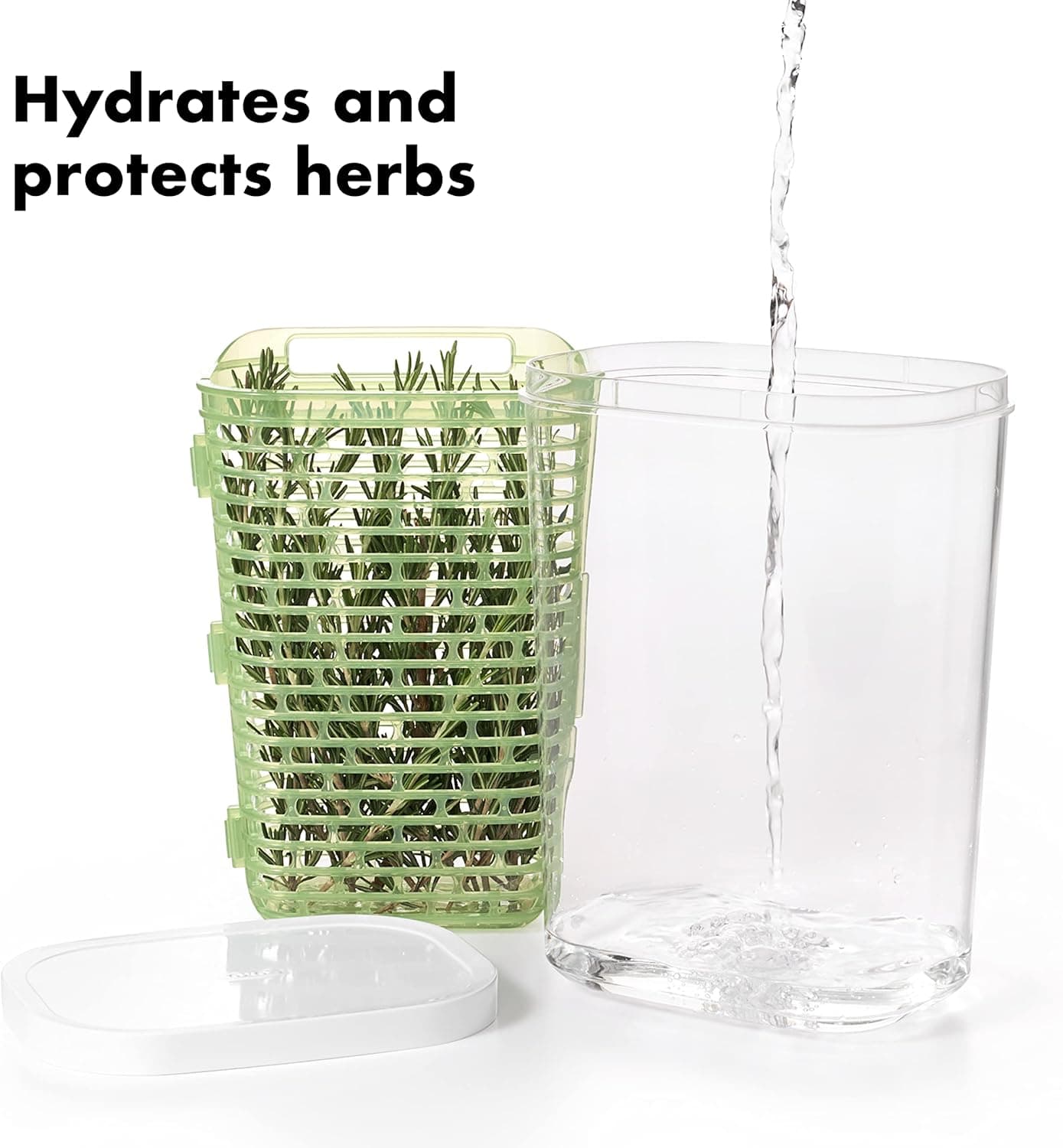 OXO Good Grips Greensaver Herb Keeper - 2.8 Qt : Home &amp; Kitchen thumbnail 3