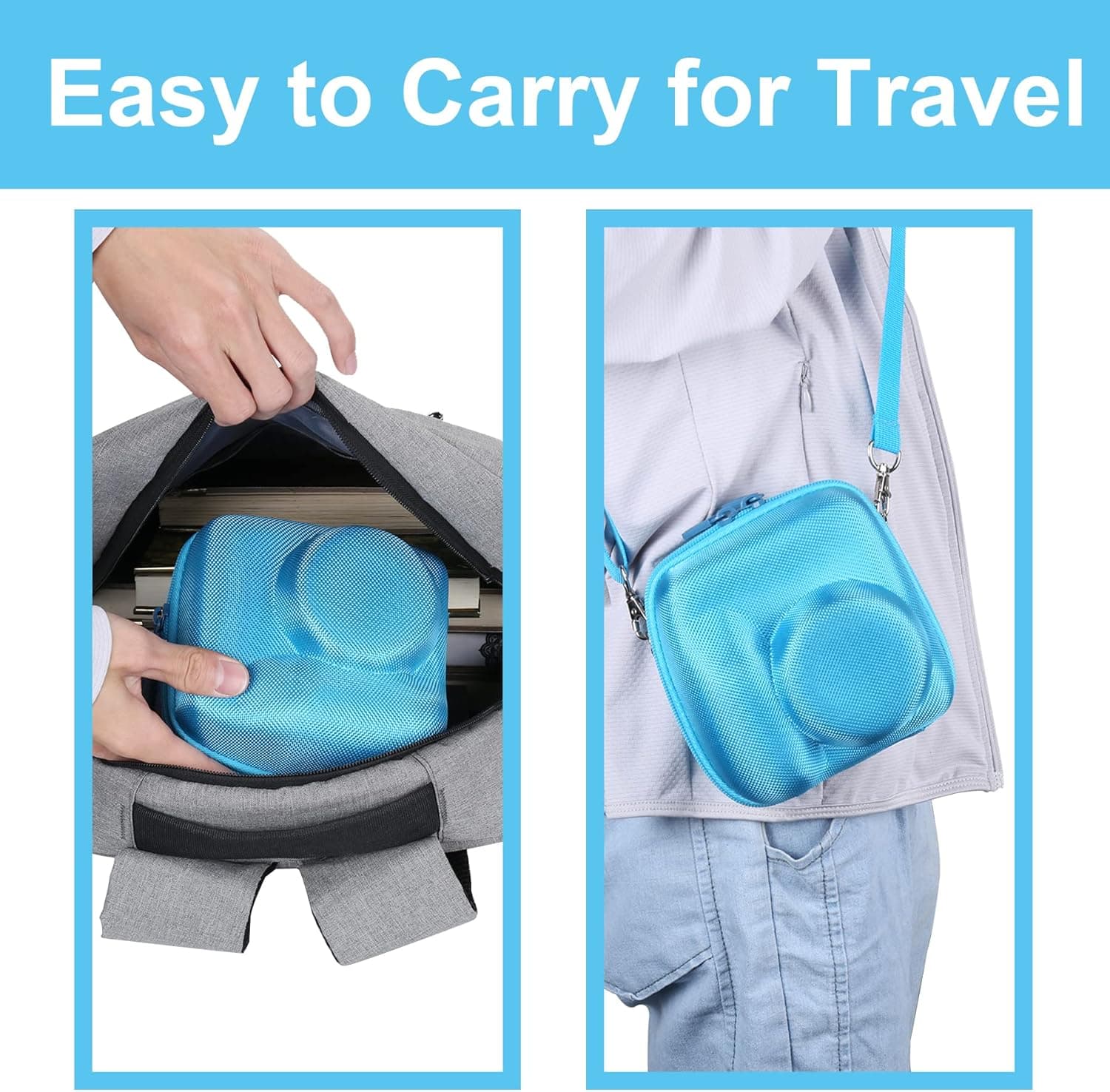 Aenllosi Case for Fujifilm Instax Mini 12/11 - Blue thumbnail 5