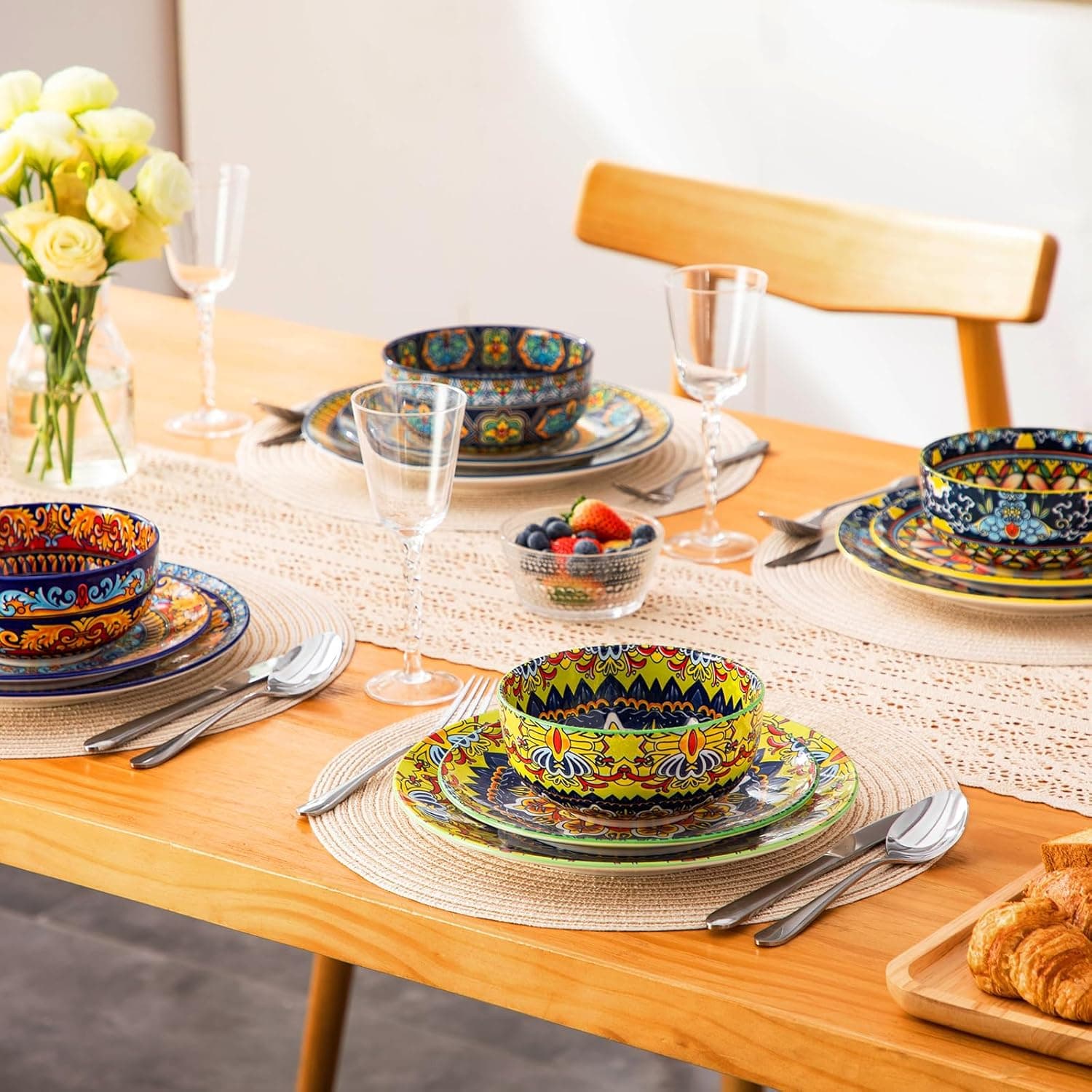 vancasso 12-Piece Bohemian Porcelain Dinnerware Set thumbnail 5