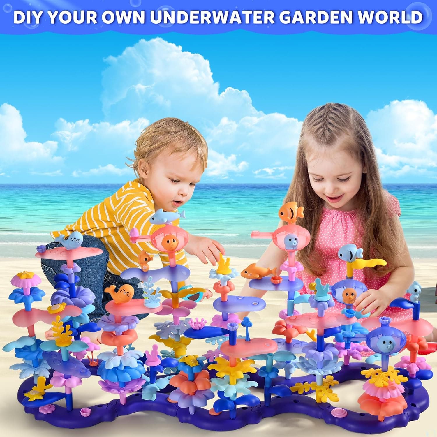 Doloowee 156-Piece Flower Garden Building Toys thumbnail 5