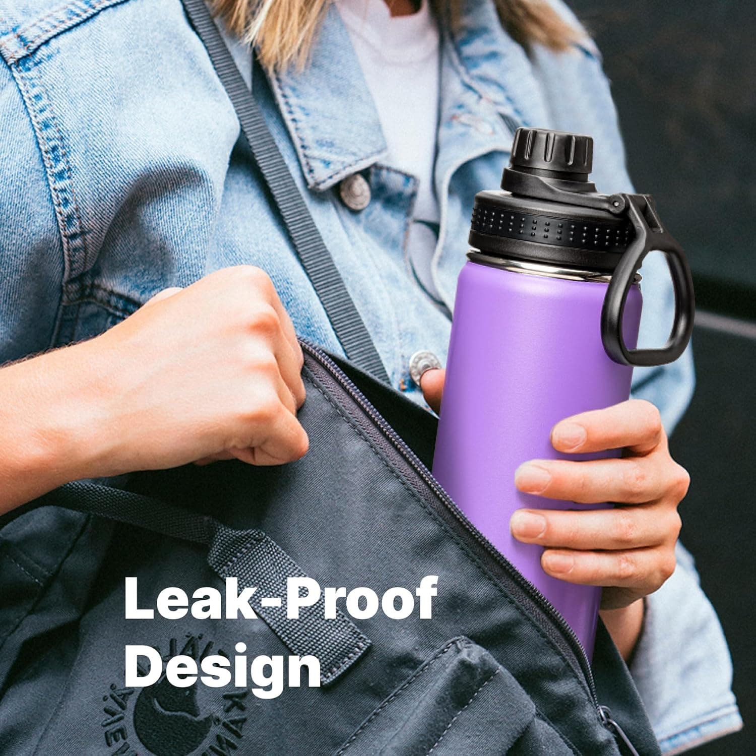 Bluwing Replacement Lid Fits for Hydro Flask 12-64oz Wide Mouth Water Bottles, Spout Lid for Hydroflask, Thermoflask, koodee, Iron Flask Wide Mouth Bottle, BPA Free : Sports &amp; Outdoors thumbnail 4