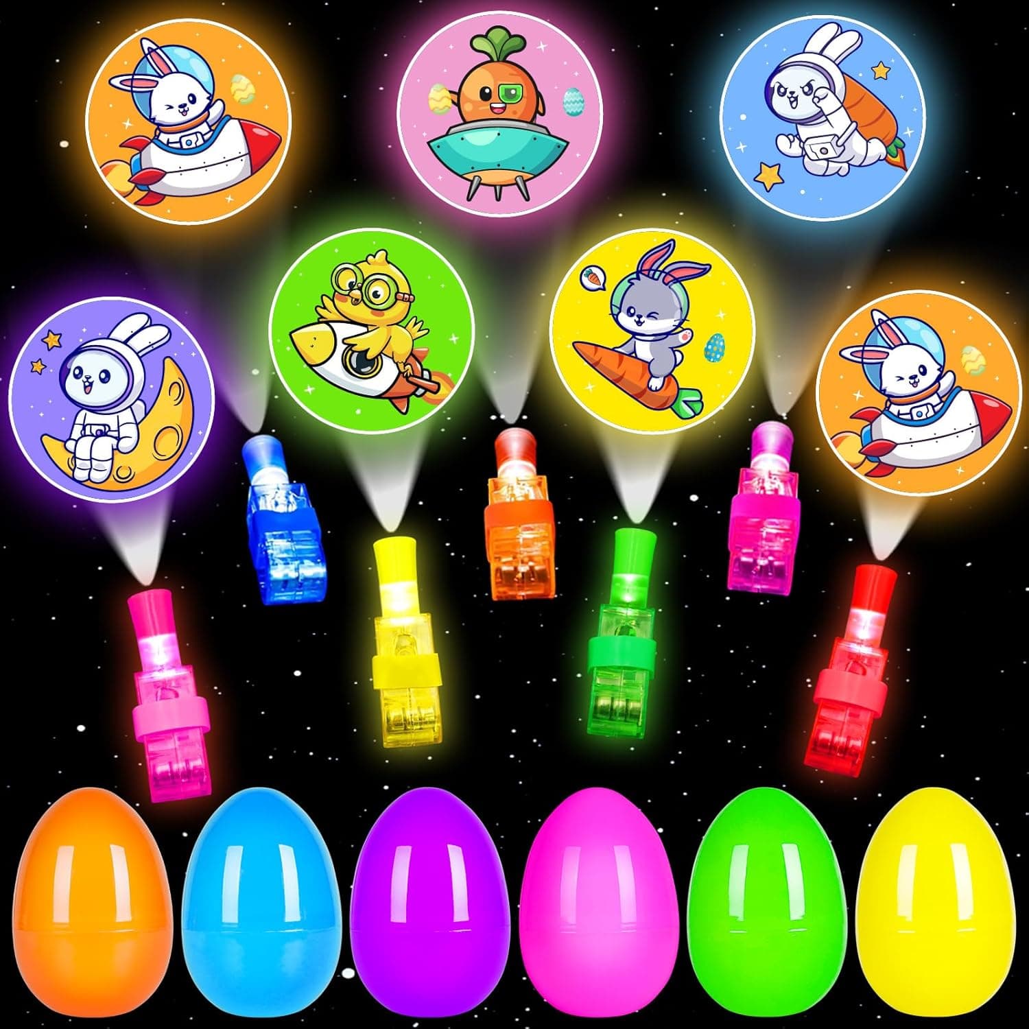 24 Pack LED Light Up Finger Lights Easter Party Favors — Easter Gifts gift idea