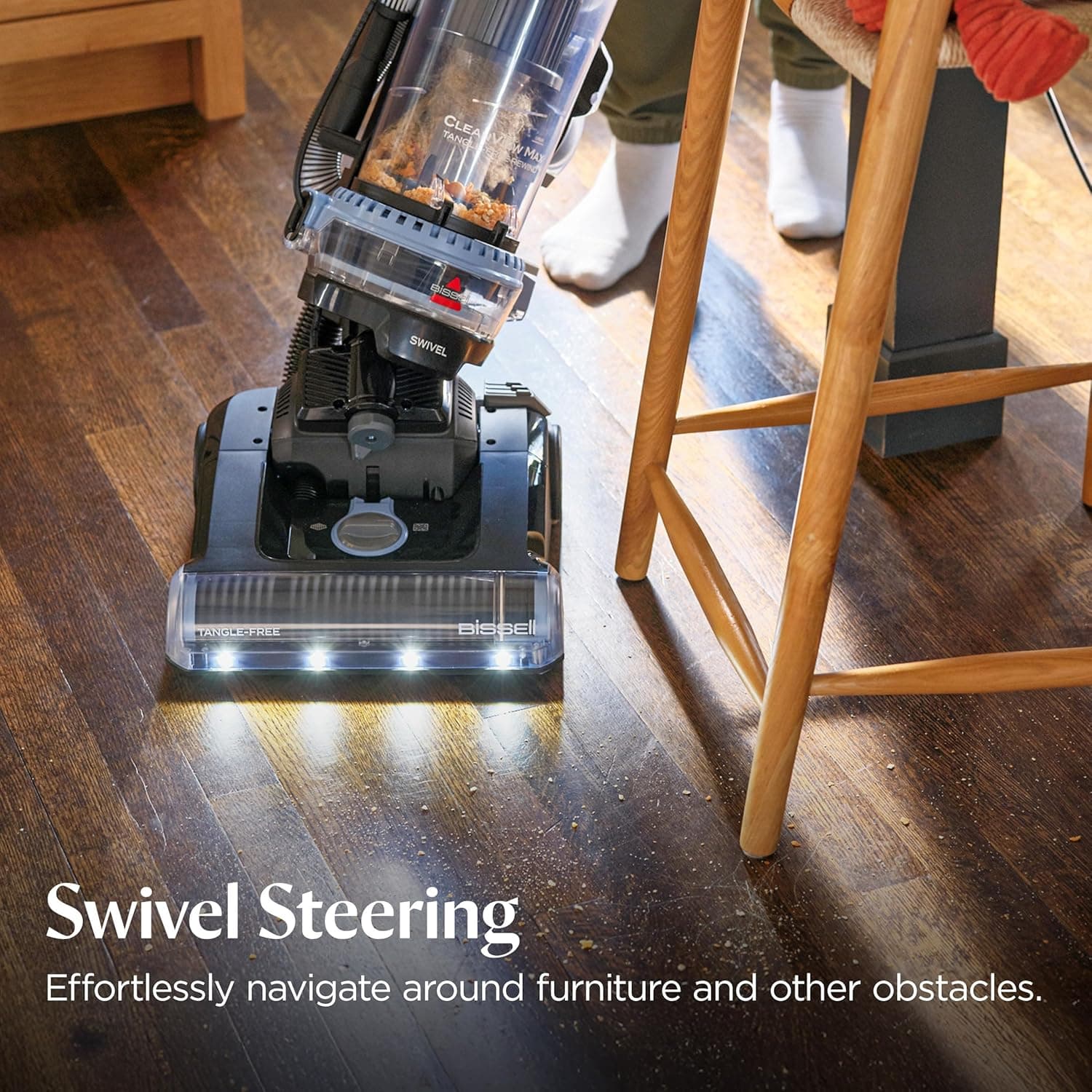 Bissell CleanView Max Tangle-Free Rewind Pet Hair Vacuum with LED Headlights thumbnail 5