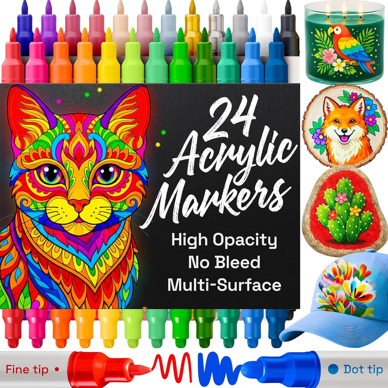 ARTISTRO 24 Acrylic Paint Markers — Easter Gifts gift idea