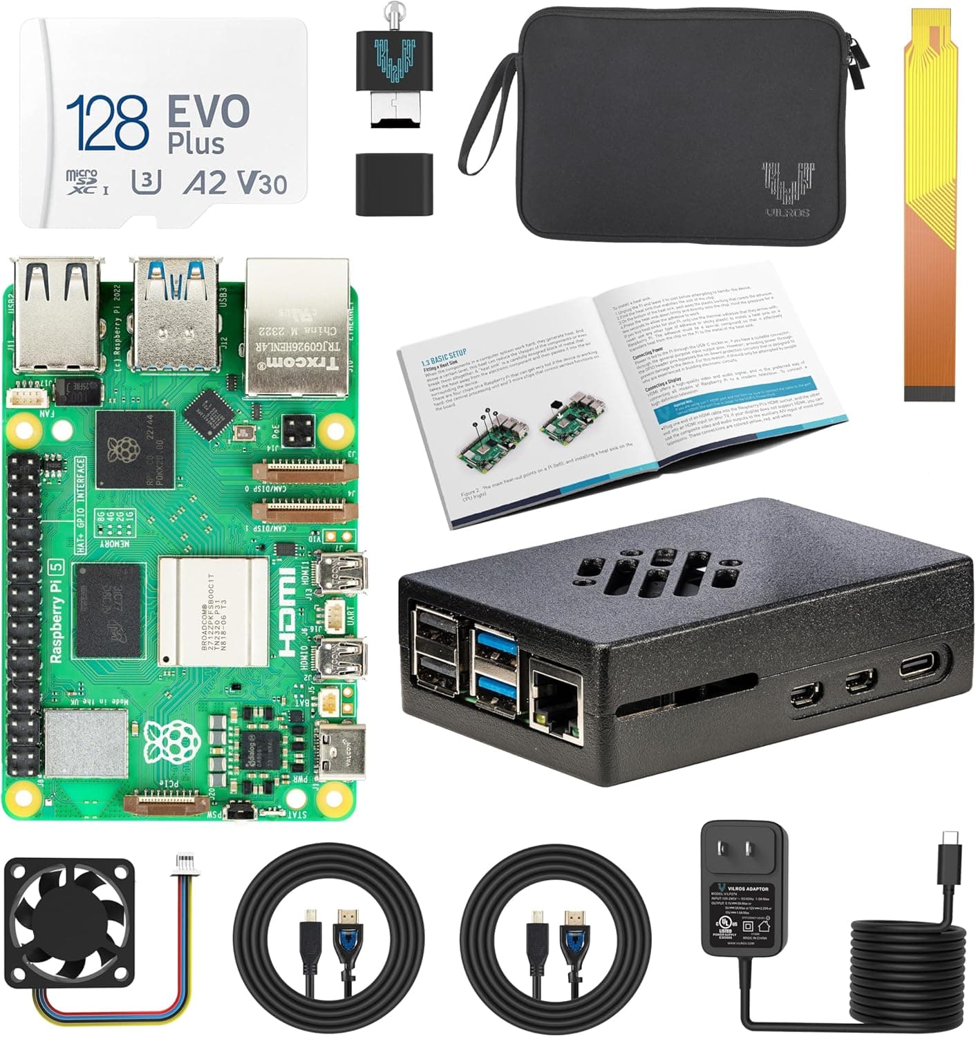 Vilros Raspberry Pi 5 Starter Kit MAX view 1