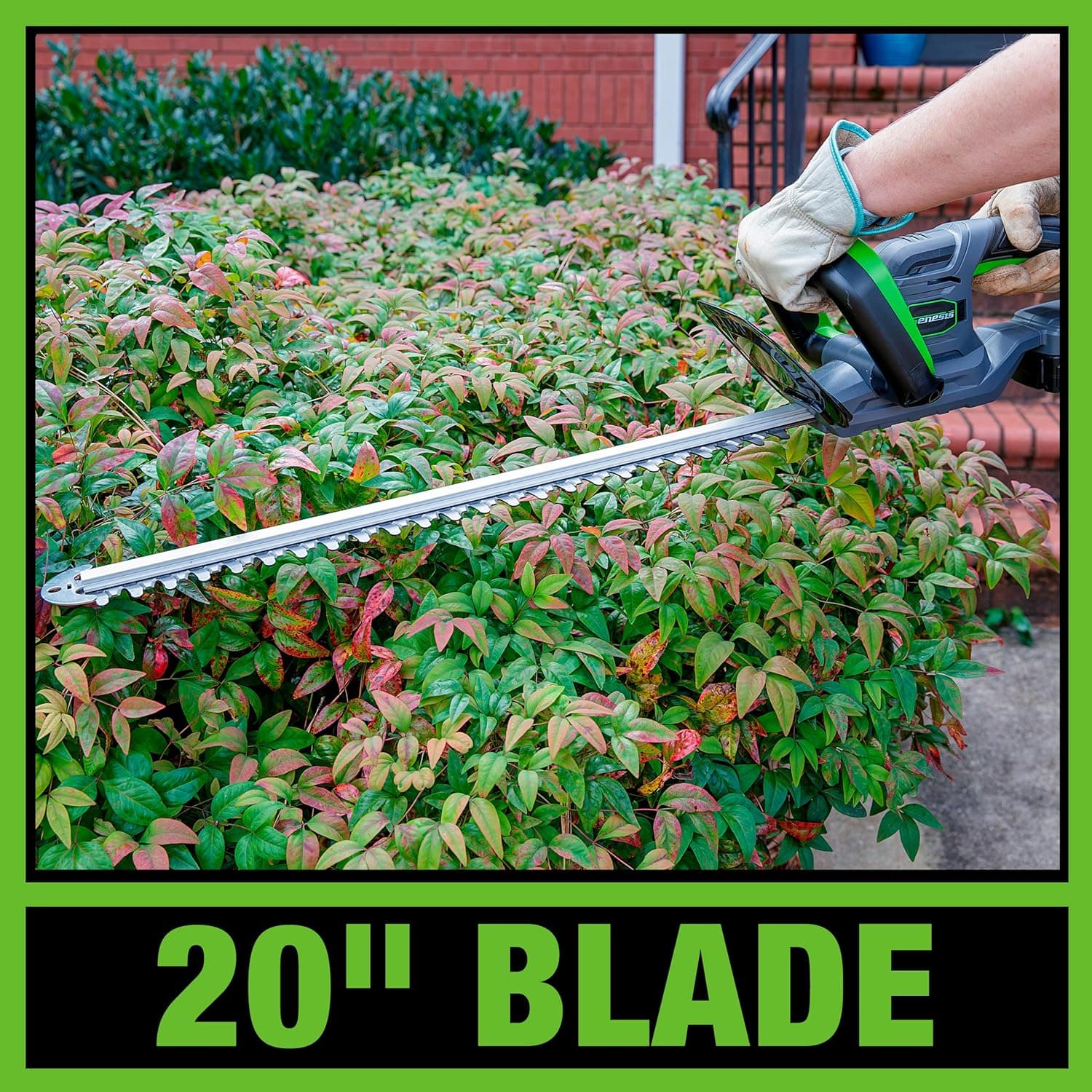 Genesis 20V Cordless Hedge Trimmer with 20" Steel Blade thumbnail 3