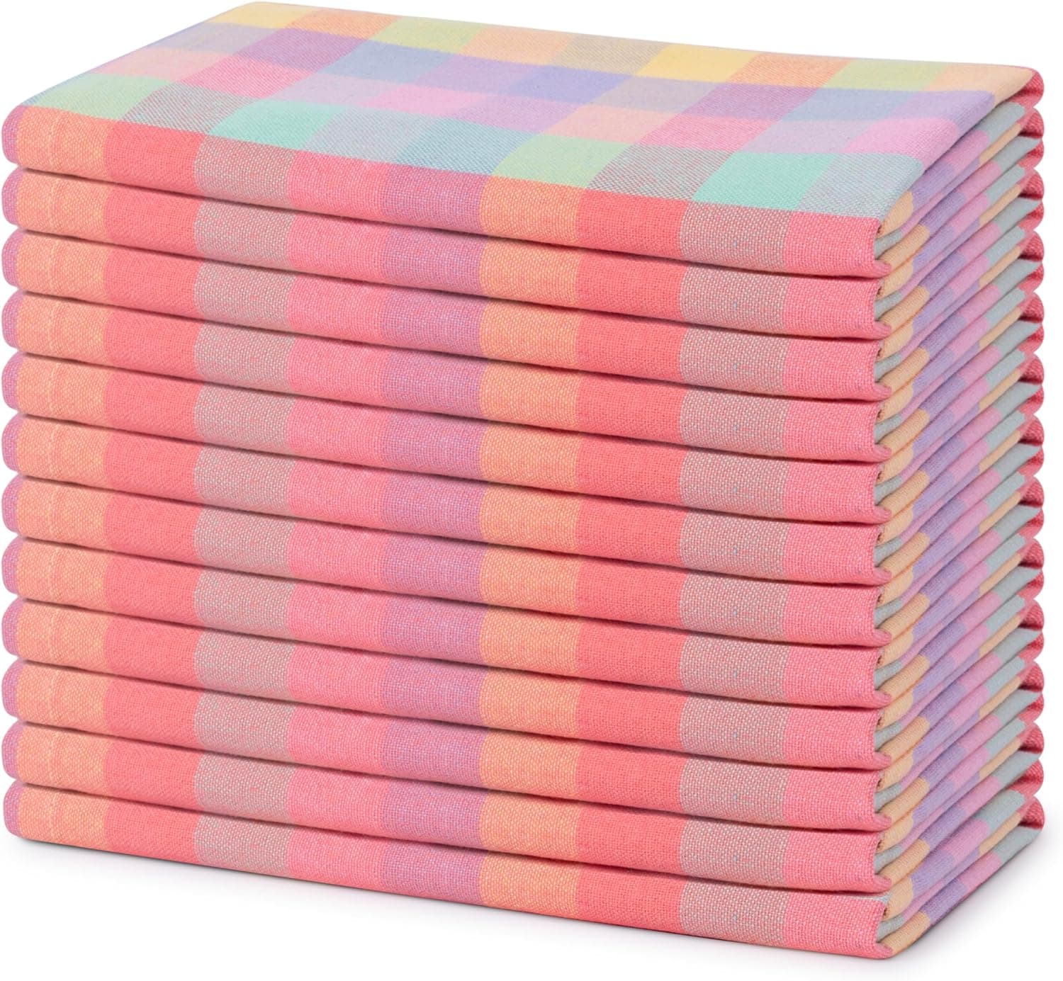 Blue Needles Gingham Buffalo Plaid Cloth Napkins Set of 12 — gift idea