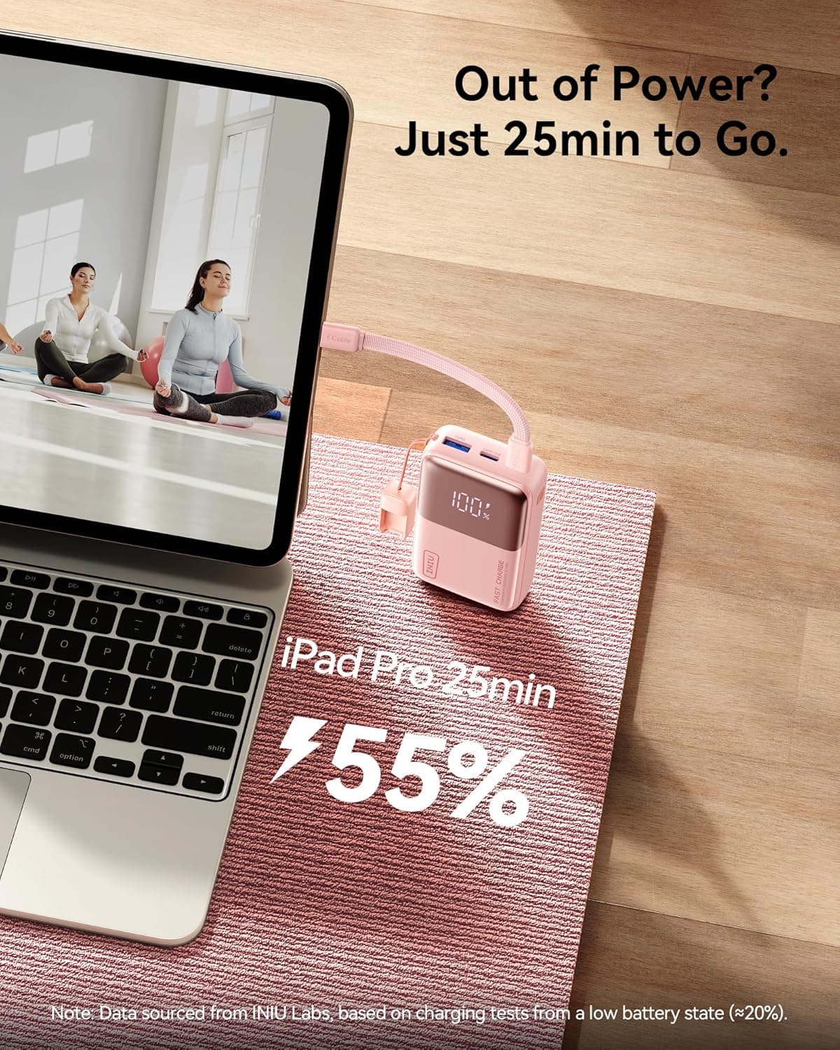 INIU Pocket Size Portable Charger, Ultra Small 10000mAh 45W PD Power Bank, Fast Charging Battery Pack, Travel Essentials Powerbank for iPhone 17 16 Pro Air, Xiaomi 17 Pro Max 16 15 14, S24 etc : Cell Phones &amp; Accessories thumbnail 5