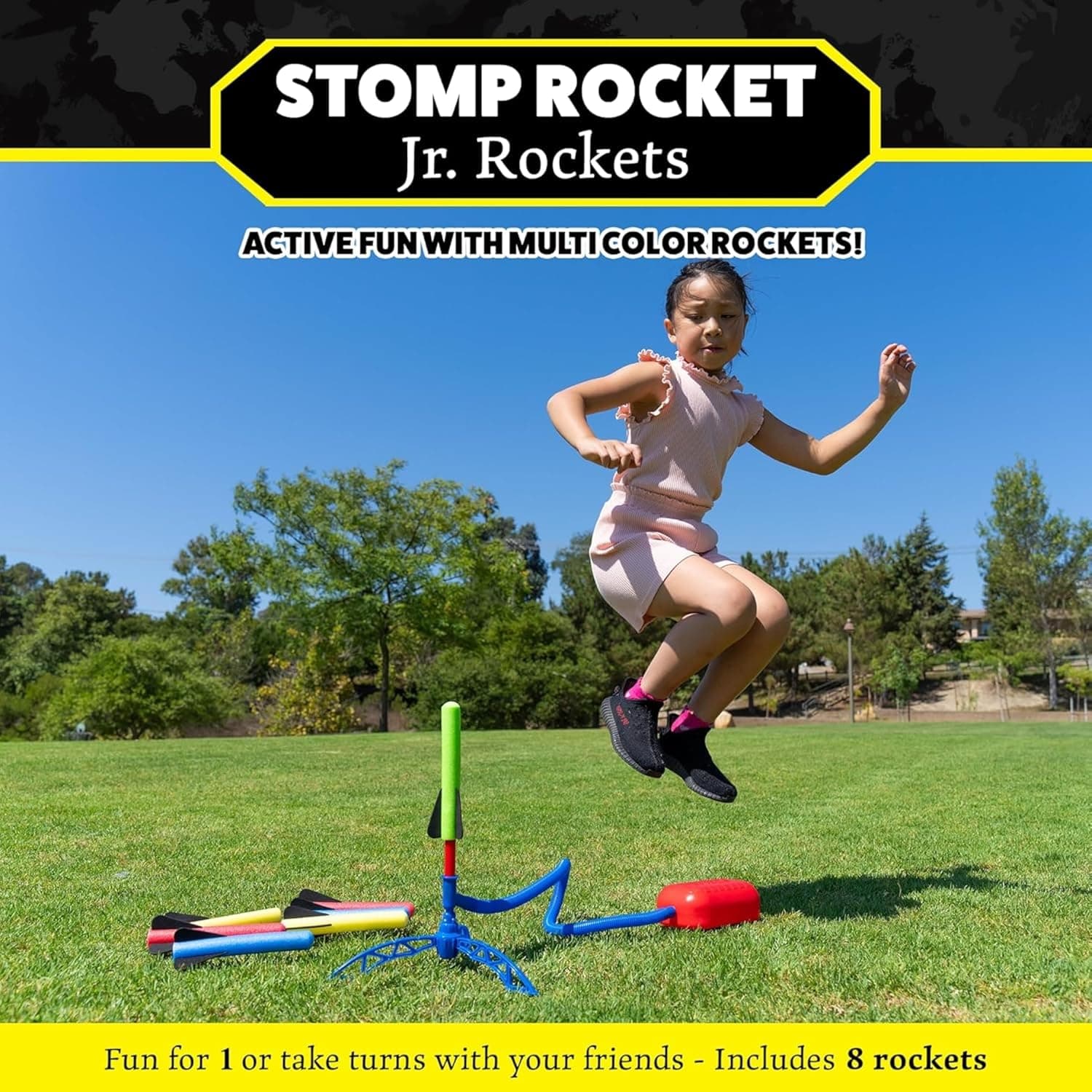 Stomp Rocket Jr Multi-Color Rocket Launcher thumbnail 2