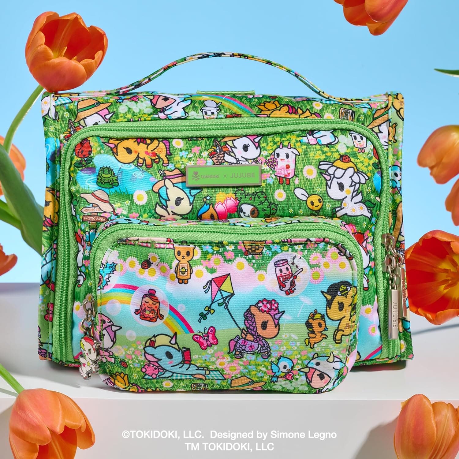 JuJuBe Tokidoki Crossbody to Backpack Convertible Purse, Small Messenger Bag with Adjustable Strap, Mini Handbag w/Multi Pockets : Clothing, Shoes &amp; Jewelry thumbnail 3