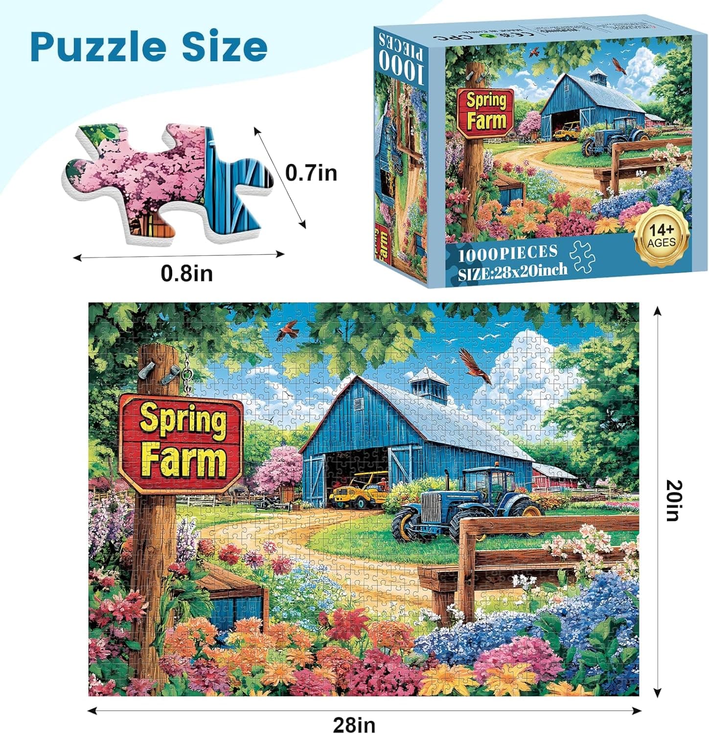 1000 Piece Spring Landscape Jigsaw Puzzle thumbnail 2